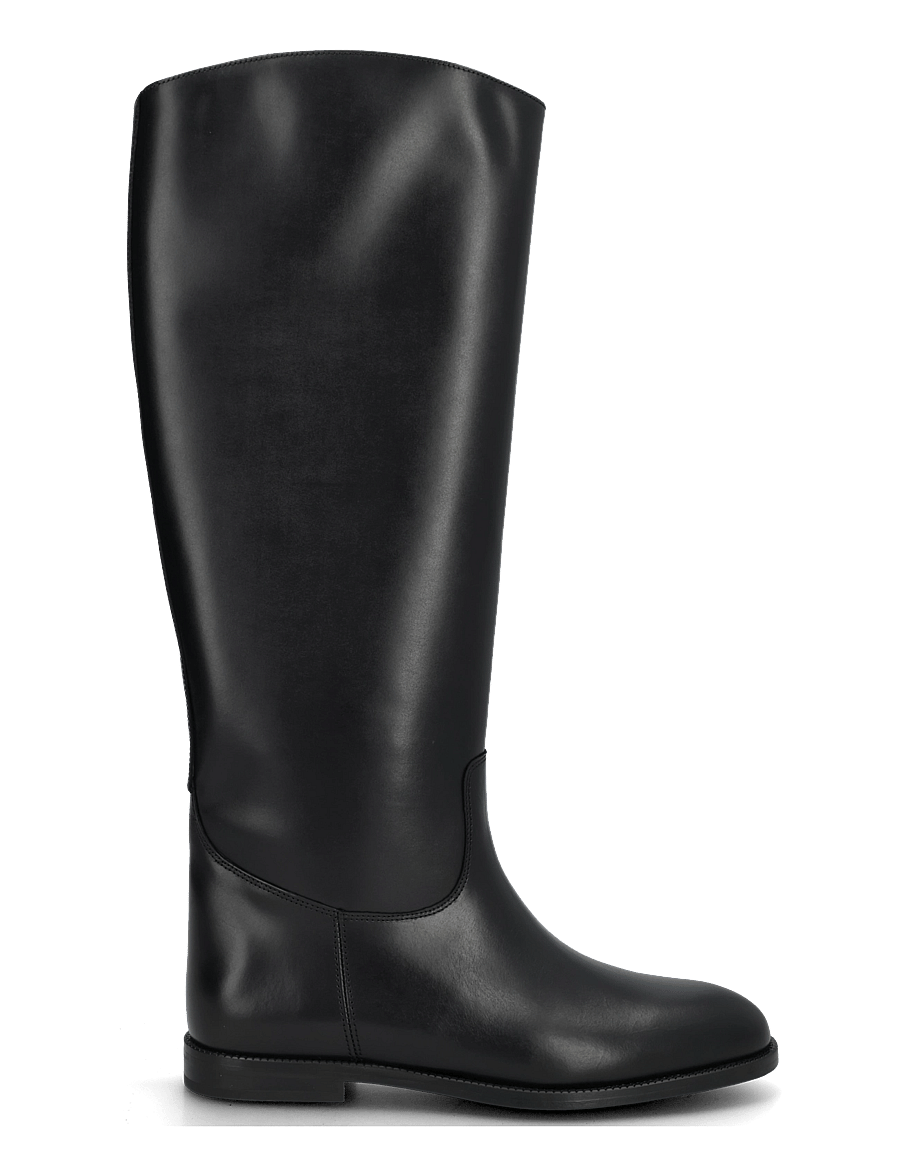 Mango - Leather high boots - langskaftede støvler - black - 2