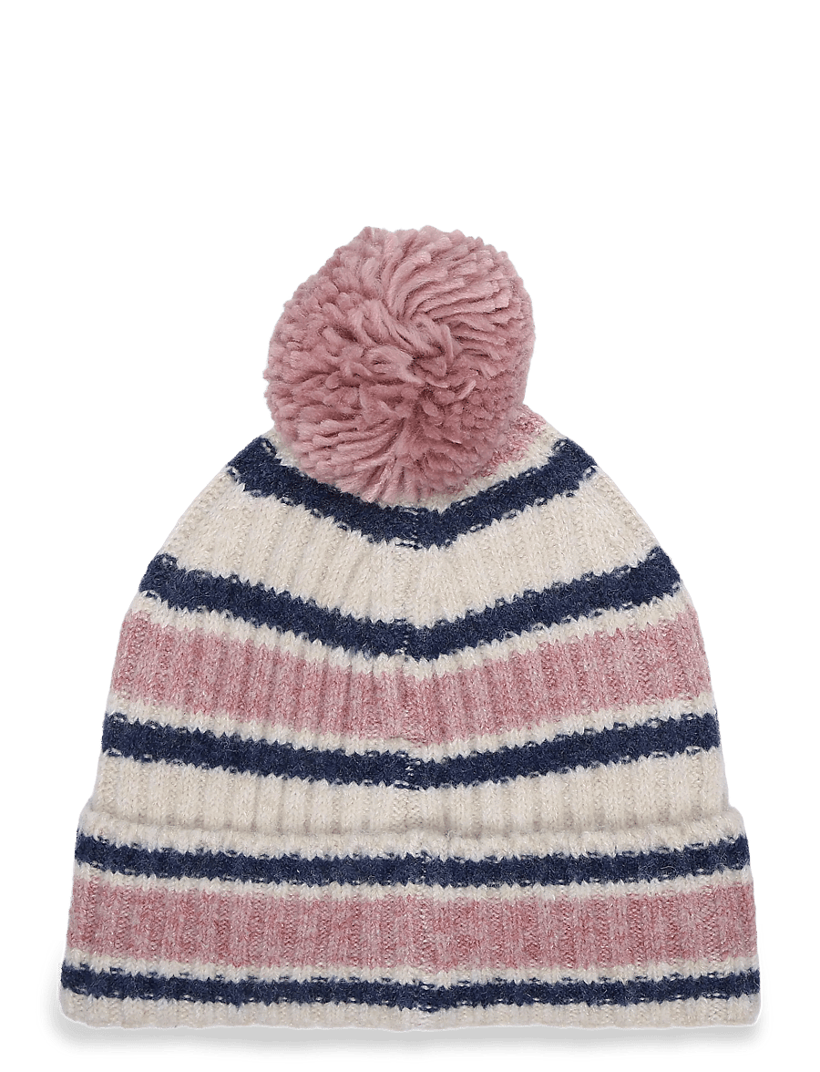Mango - Striped knit hat - babyhuer - lt-pastel pink - 1