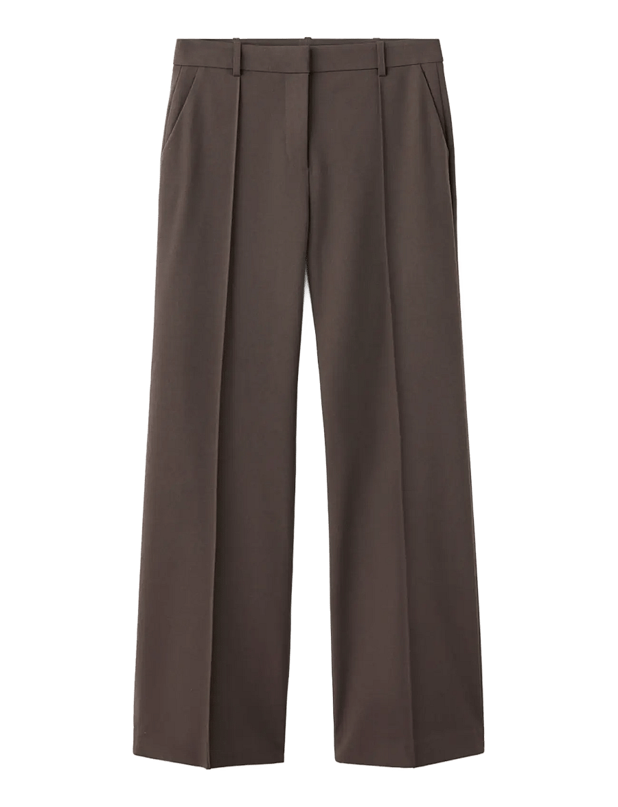 Mango - Flared trousers with seams - flare bukser - medium brown - 0