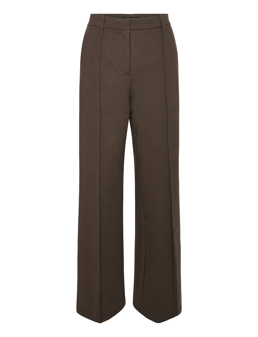Mango - Flared trousers with seams - flare bukser - medium brown - 1