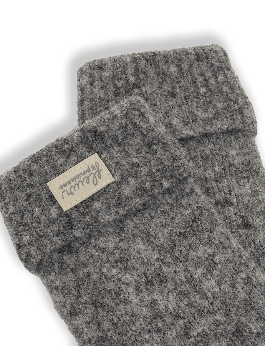 Mango - Knitted gloves - handskar - grey - 3