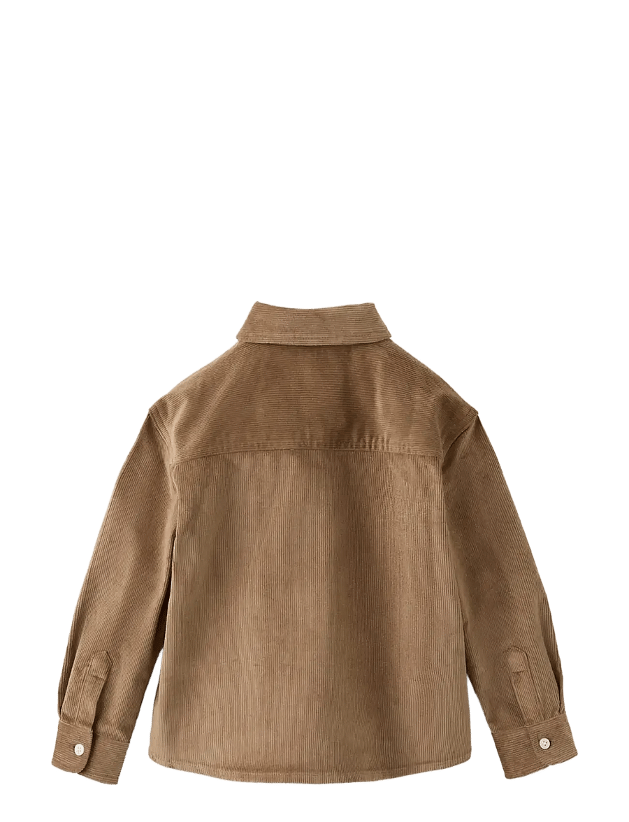 Mango - Corduroy cotton shirt - langærmede skjorter - medium brown - 1