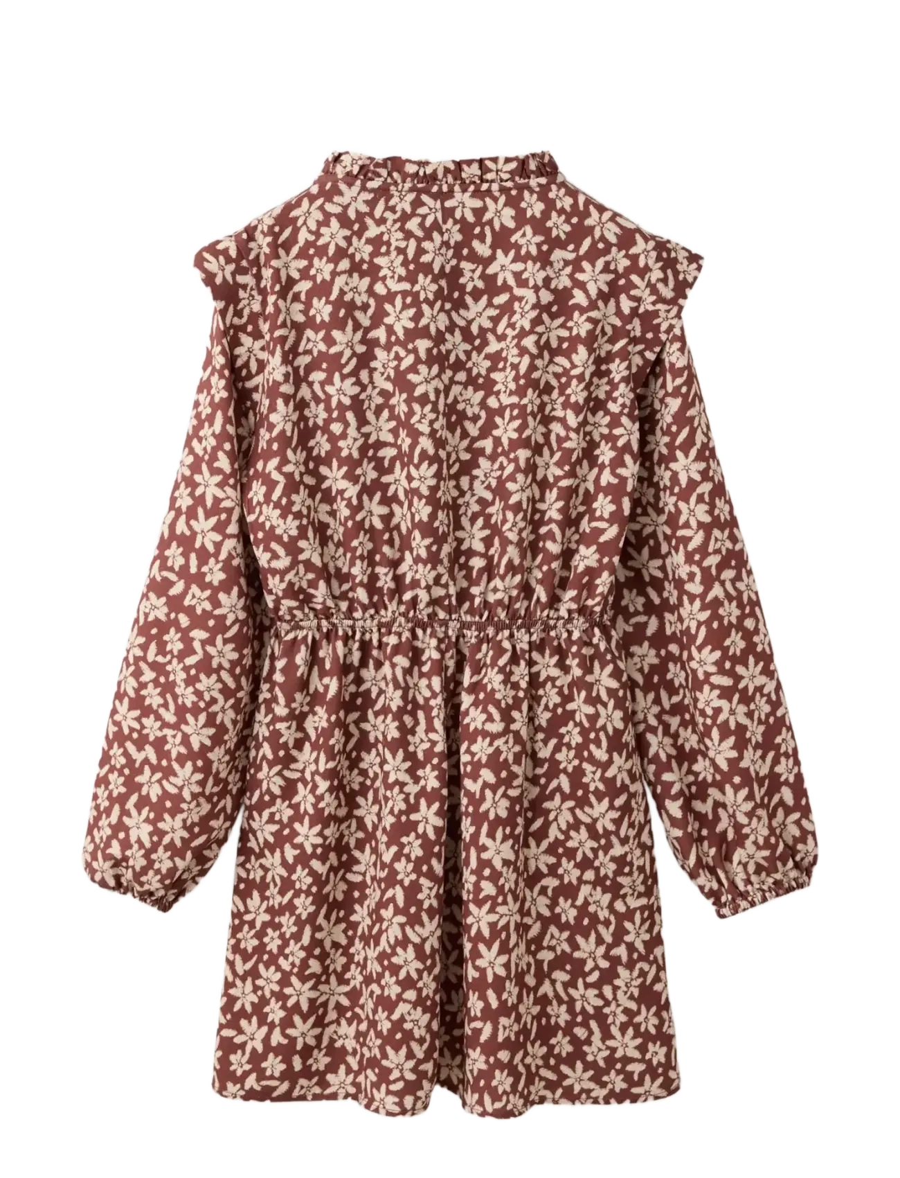 Mango - Floral print dress - dark red - 1