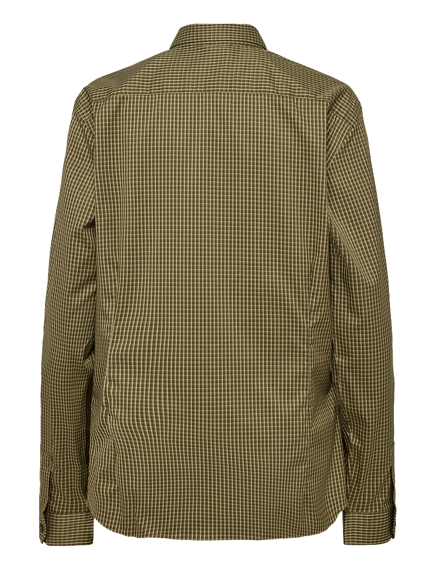 Mango - Slim fit striped cotton shirt - casual skjorter - beige - khaki - 1
