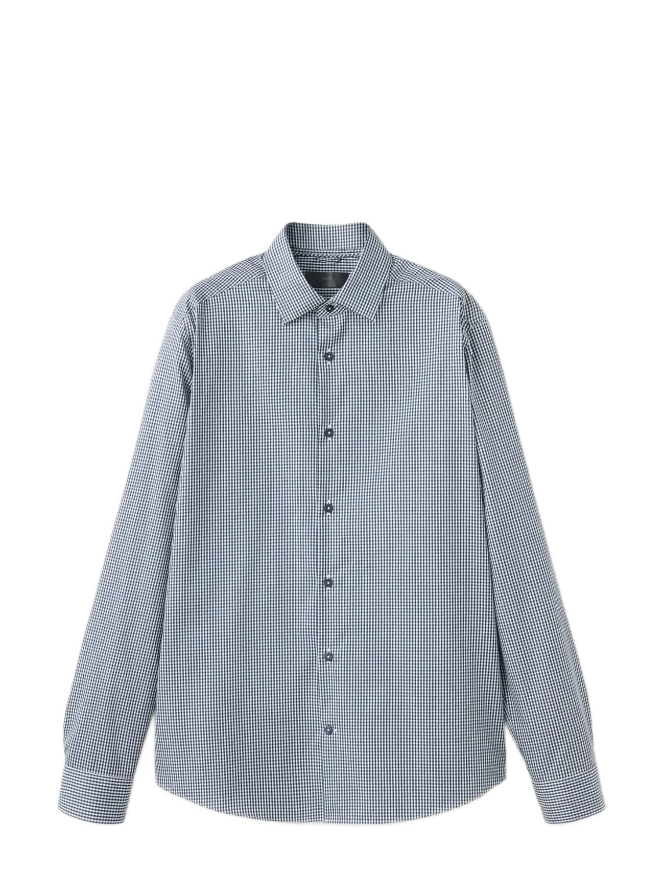 Mango Slim fit striped cotton shirt - Avslappede skjorter - DARK BLUE / navy