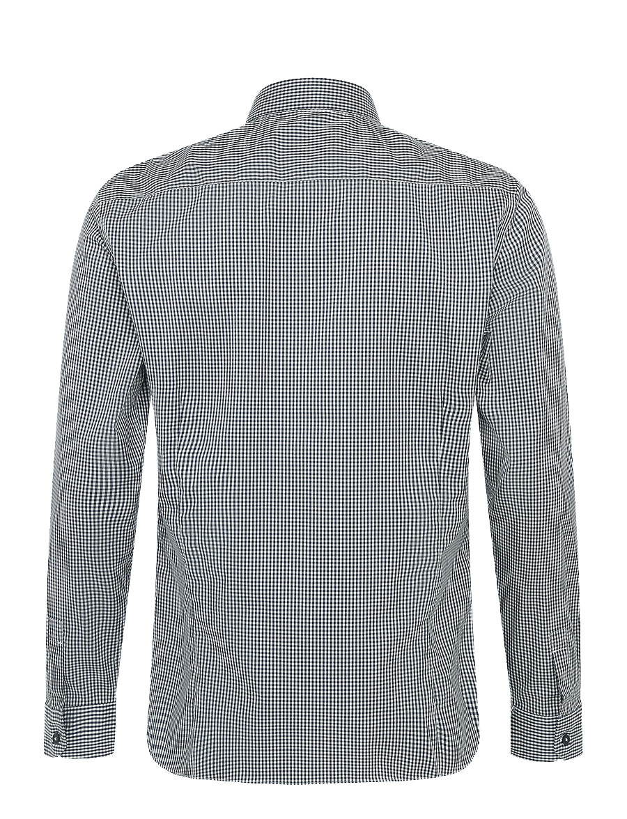 Mango - Slim fit striped cotton shirt - casual skjorter - dark blue - 2