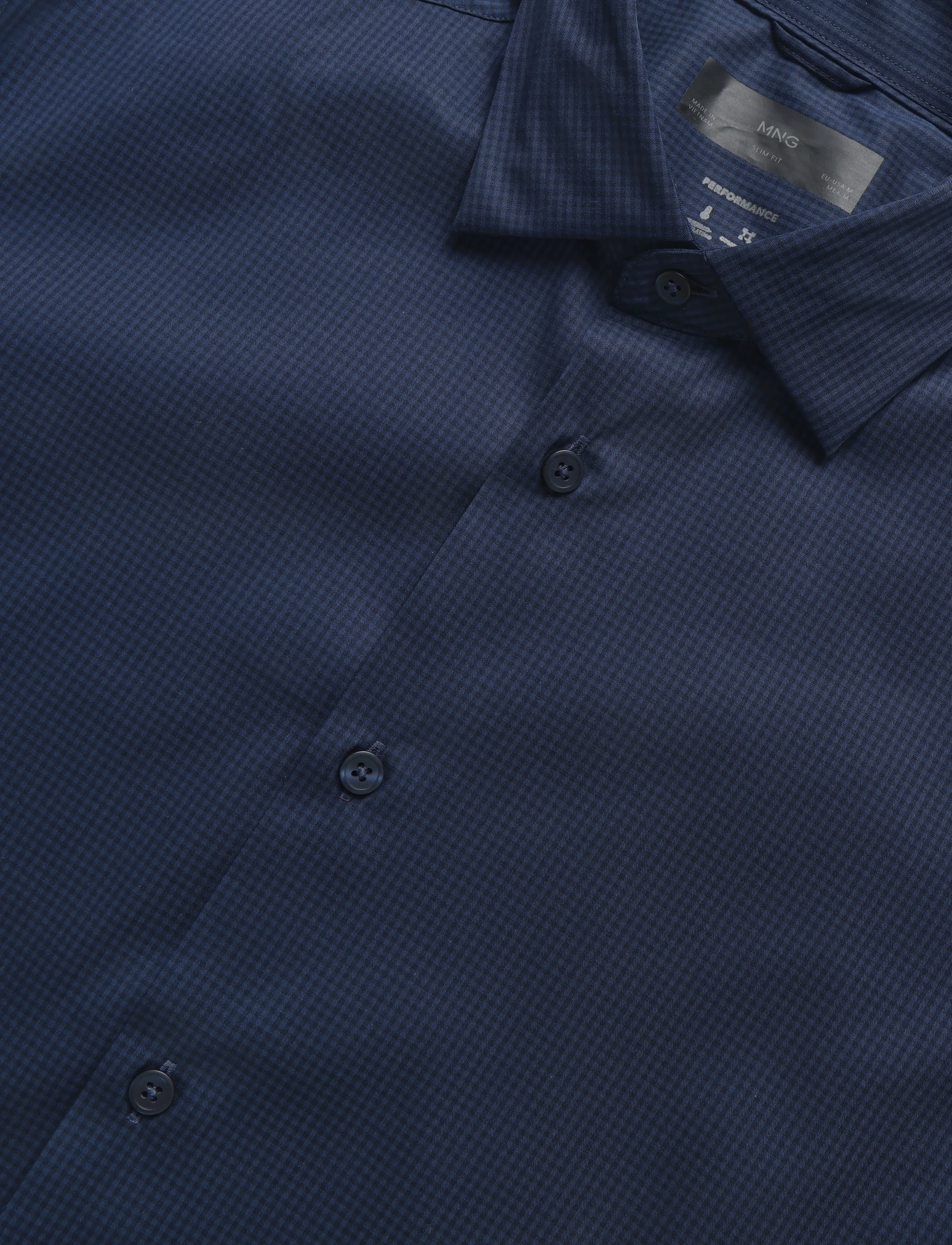 Mango - Slim fit striped cotton shirt - casual skjorter - medium blue - 5