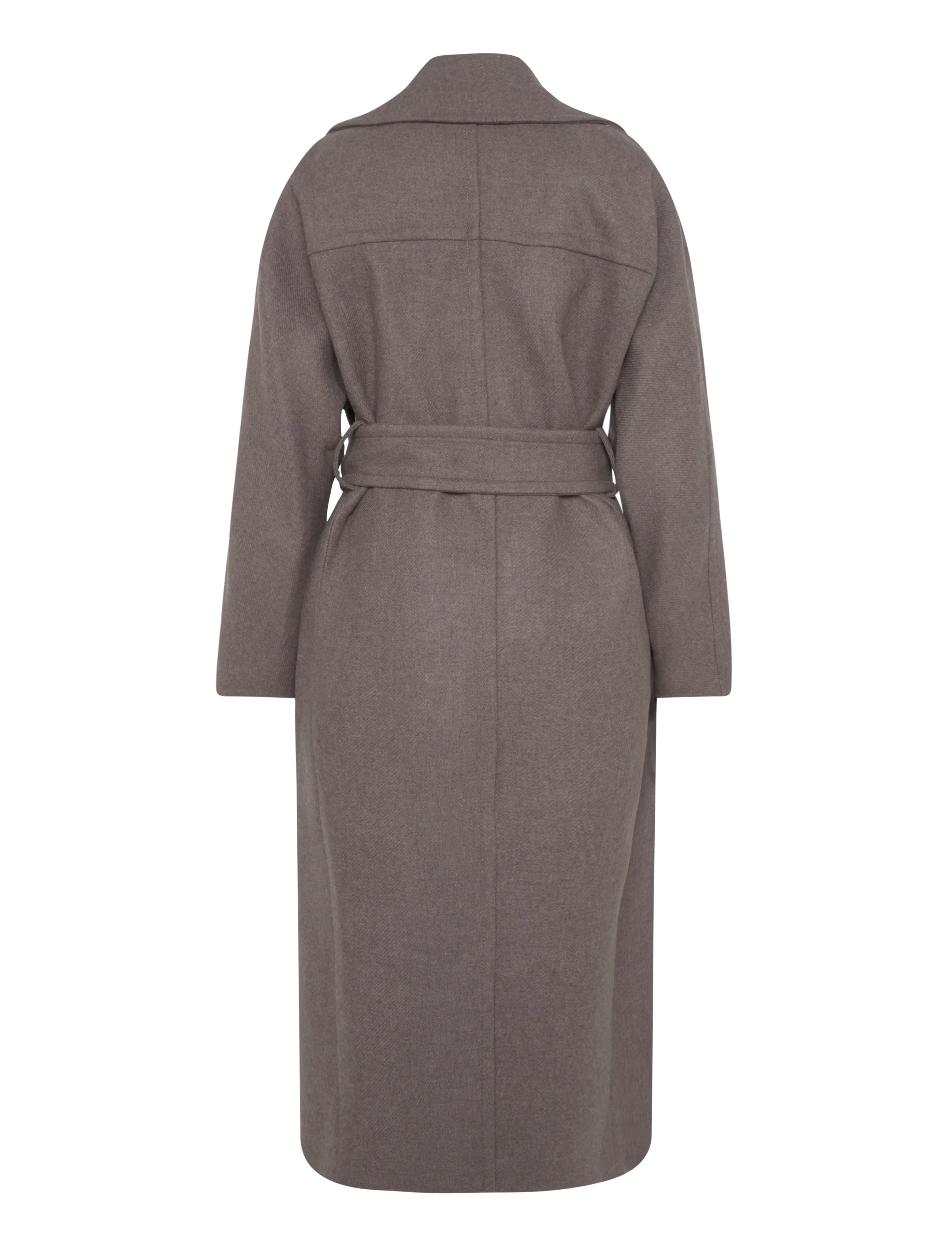 Mango - Manteco wool coat with belt - medium brown - 1