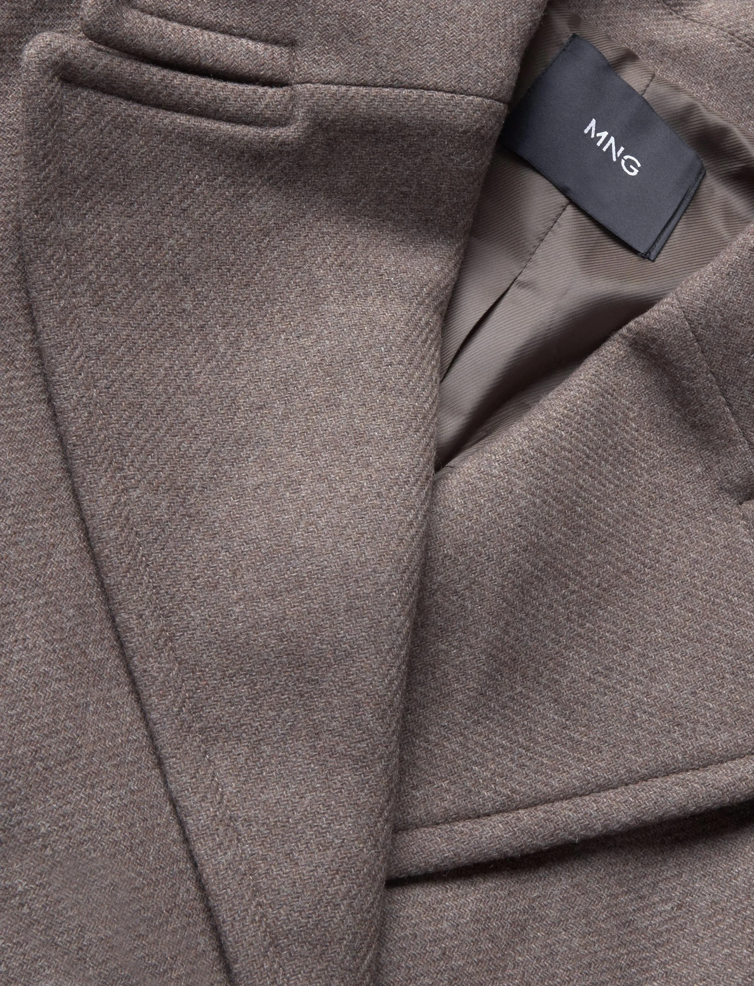Mango - Manteco wool coat with belt - medium brown - 2