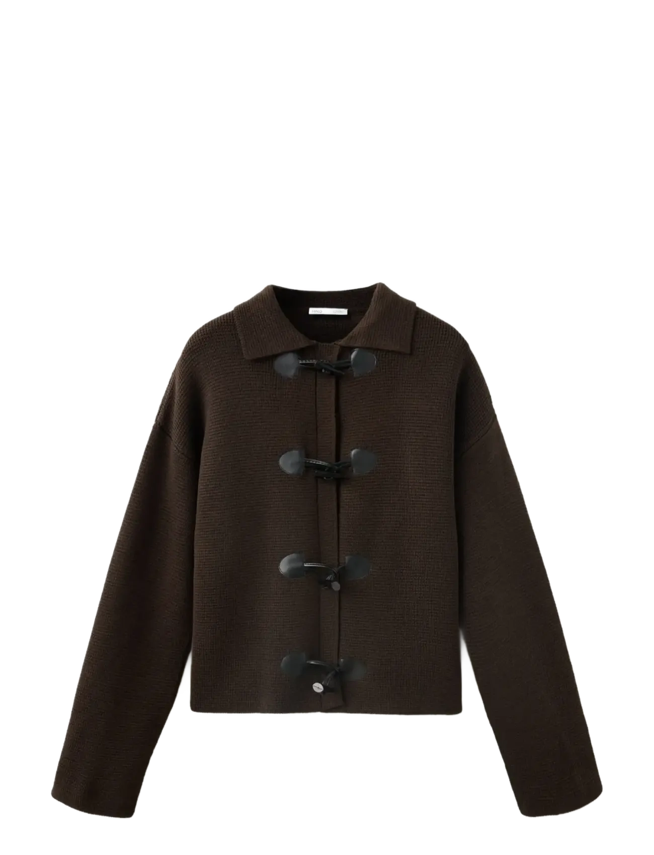Mango Knitted jacket with frog closures - Lette jakker - BROWN / brown