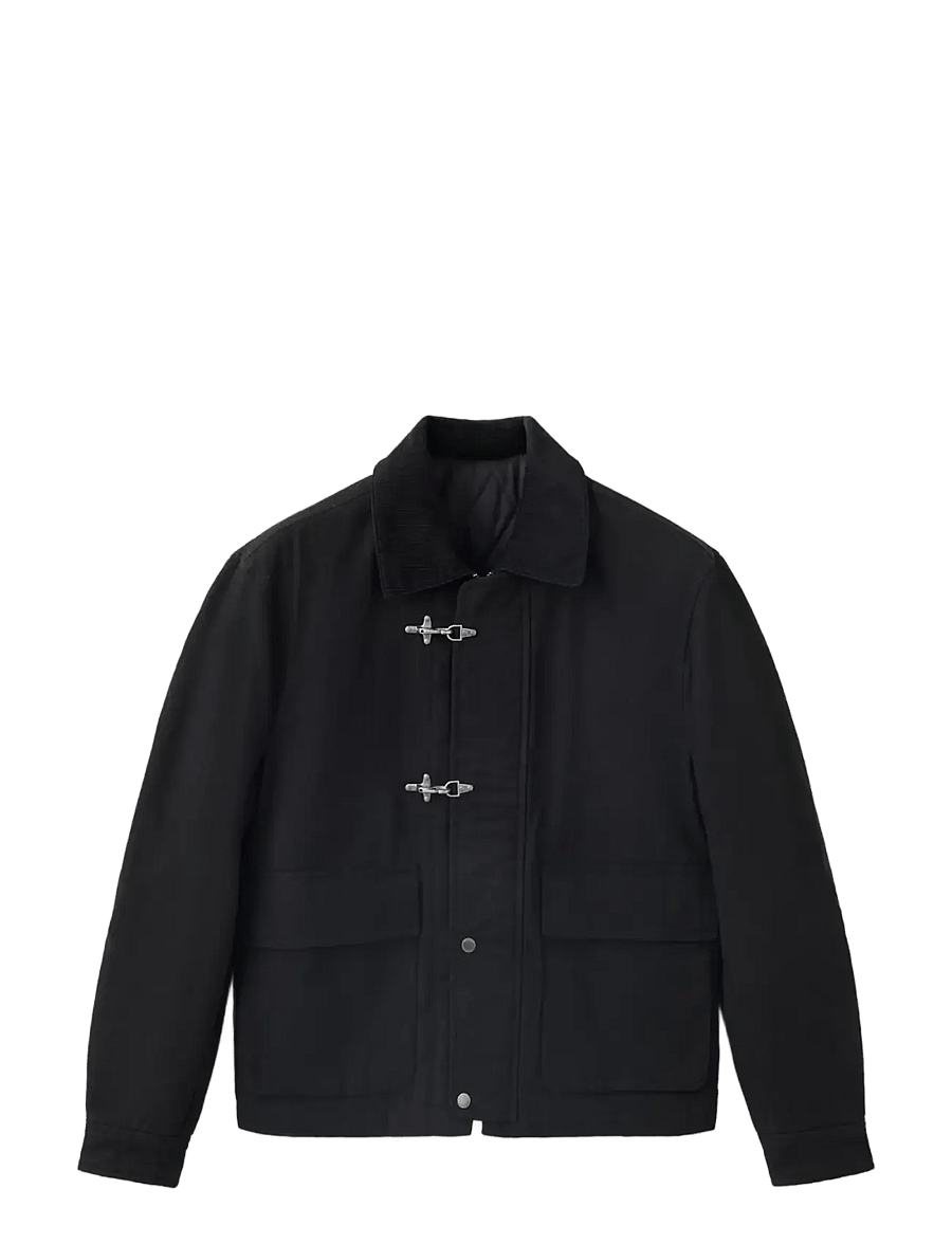 Mango - Padded jacket with metal fastenings - höstjackor - open grey - 1