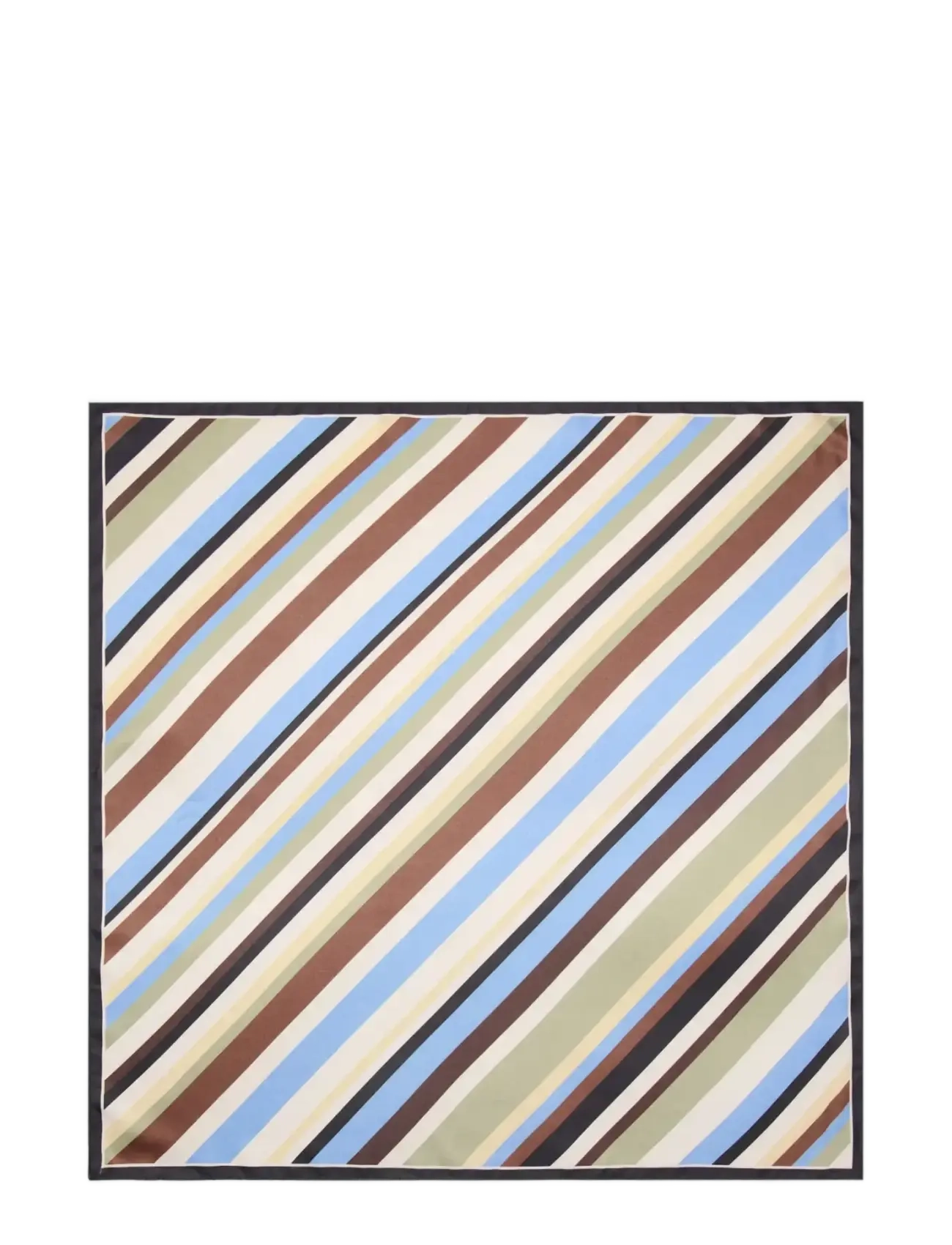 Mango Striped Printed Scarf, Kvinder, Printet Tørklæde, Grøn, Str: ONE SIZE