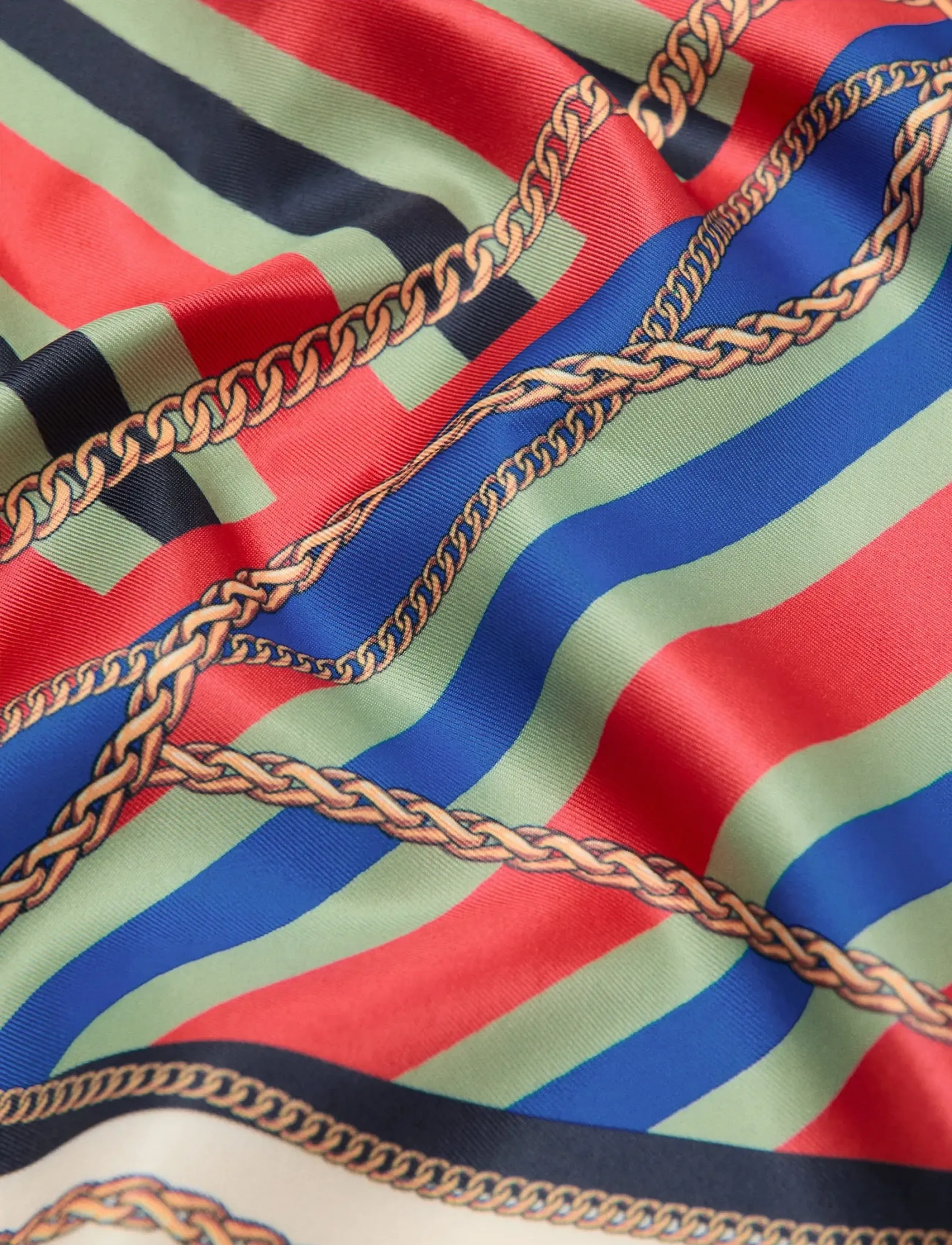 Mango - Chain-print scarf - kevyet huivit - red - 1