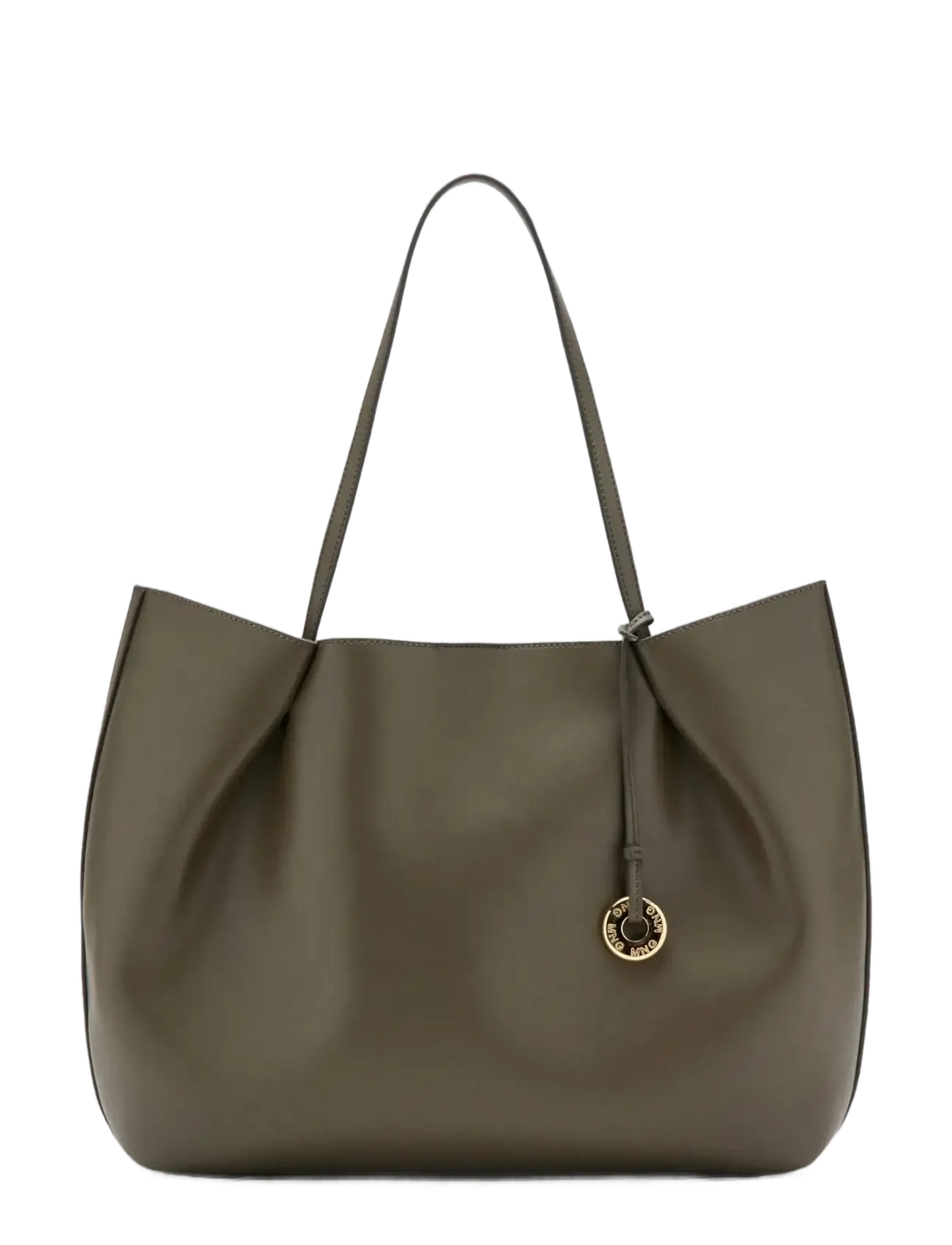 Mango Large Shopper Bag, One Size, Khaki green, Tasker > Shoppere, Dame