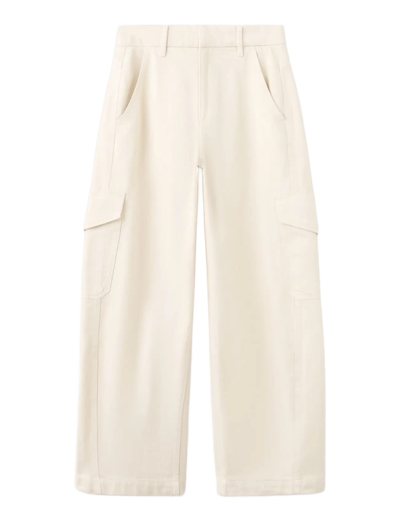 Mango - Mid-rise balloon jeans - light beige - 1