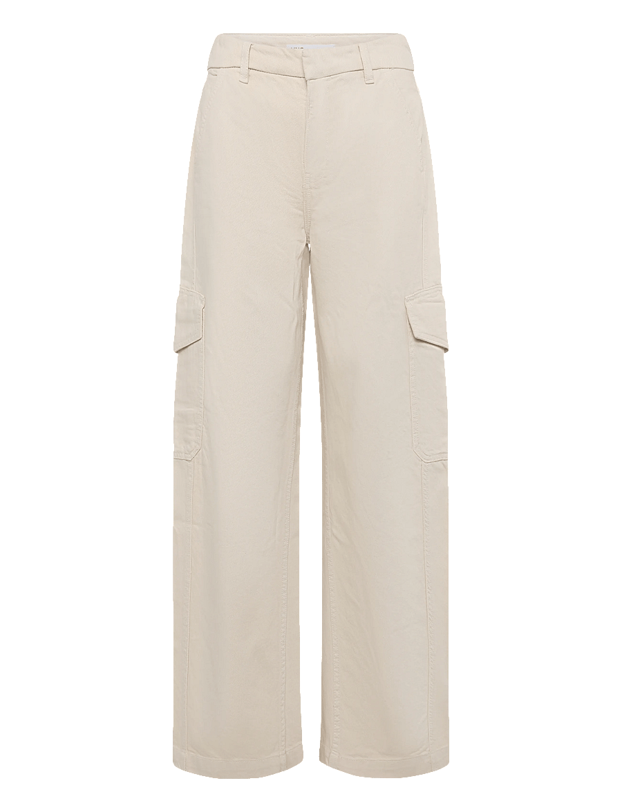 Mango - Mid-rise balloon jeans - barrel-bukser - light beige - 1