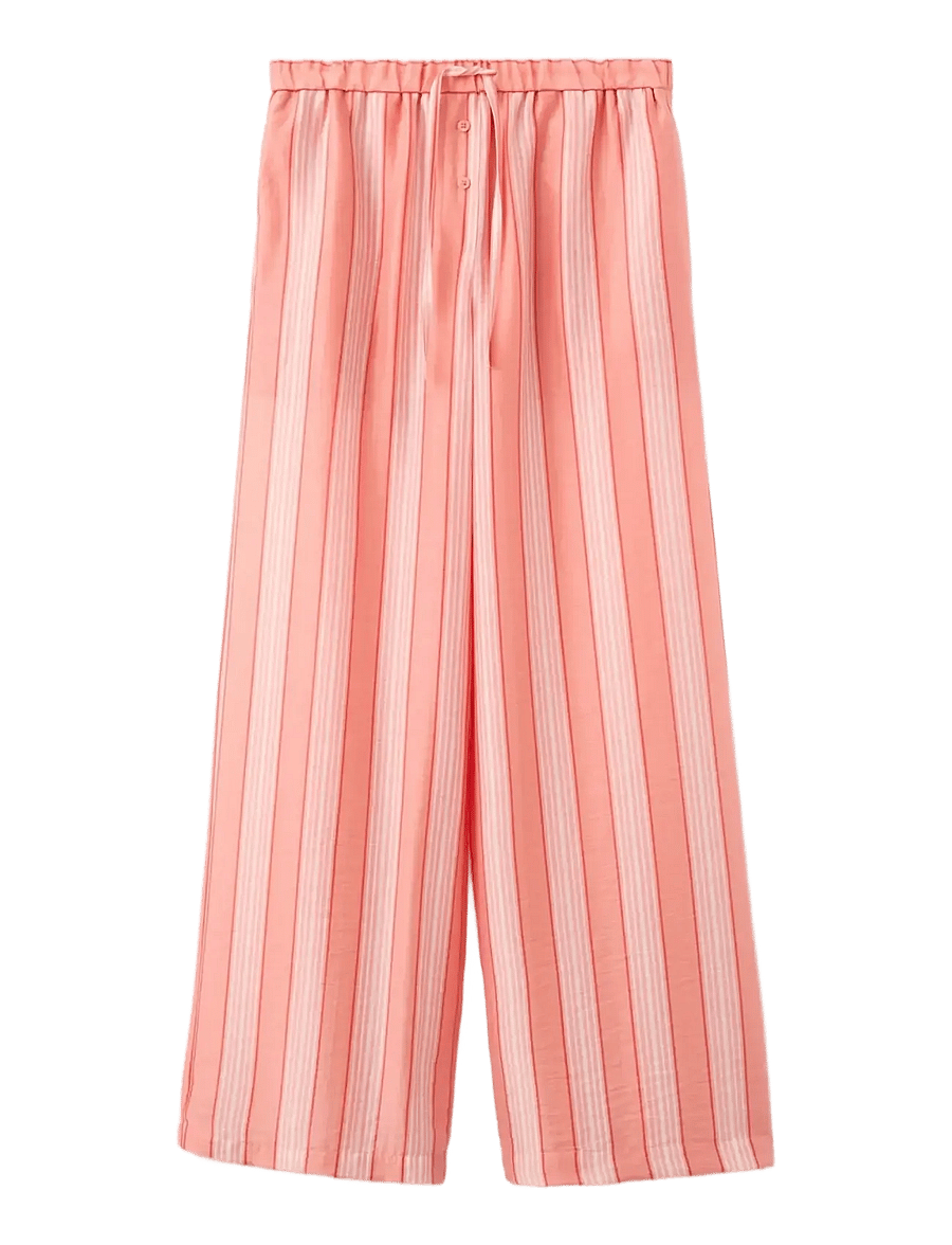 Mango - Straight striped trousers - bukser med lige ben - orange - 1