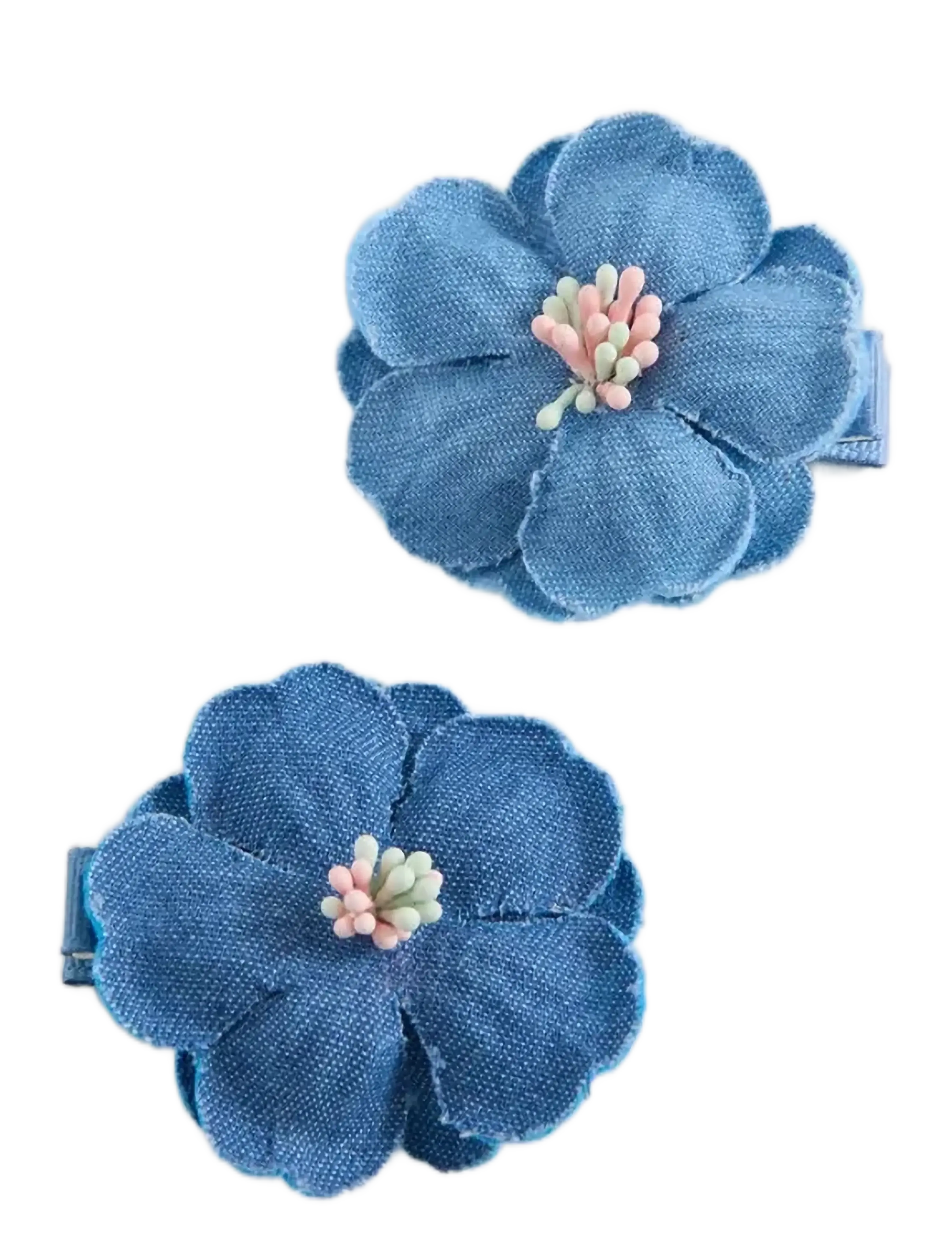 Mango Pack Of 2 Flower Hair Clips, One Size, Accessories, Blau - Pins, Kinder