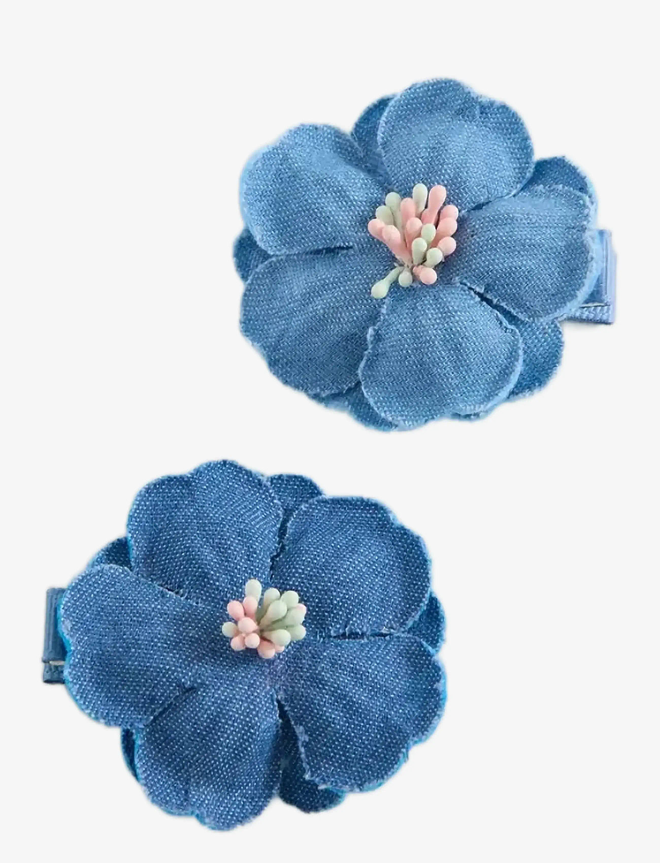 Mango - Pack of 2 flower hair clips - hårspænder - medium blue - 0