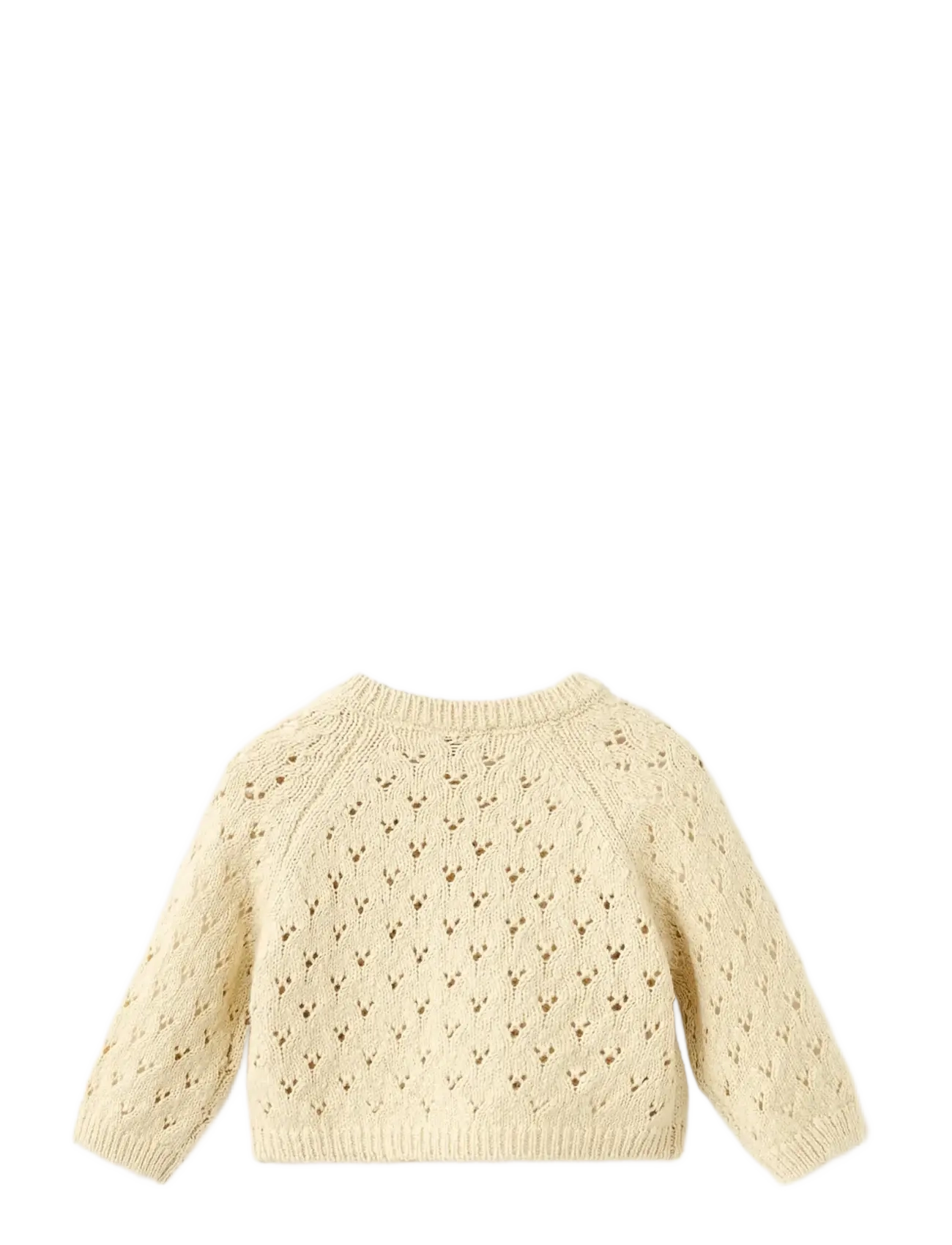 Mango - Openwork knit sweater - medium yellow - 1