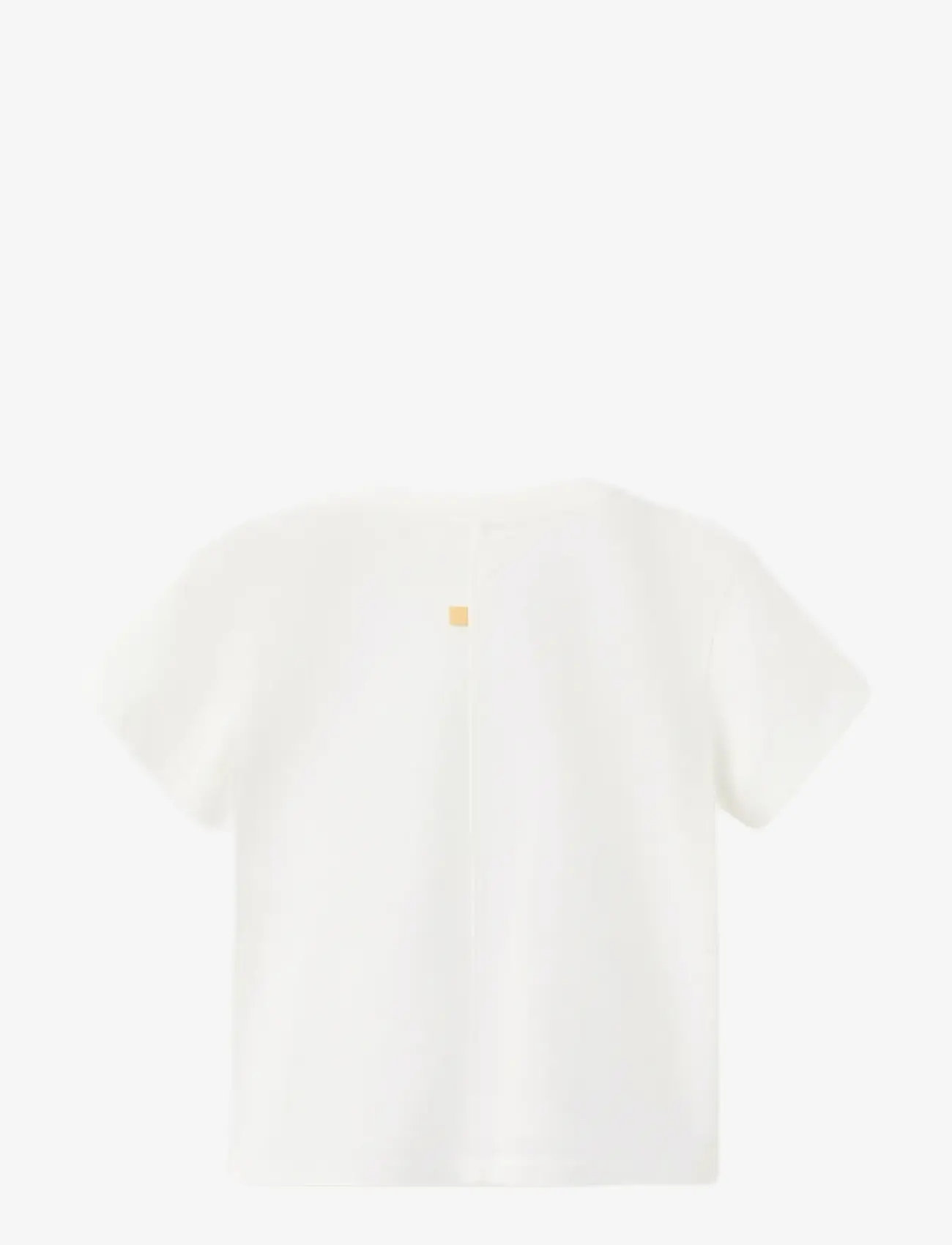 Mango - Printed cotton-blend t-shirt - kortærmede t-shirts - white - 1