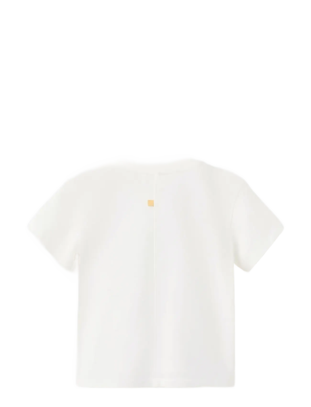 Mango - Printed cotton-blend t-shirt - kortermede t-skjorter - white - 1