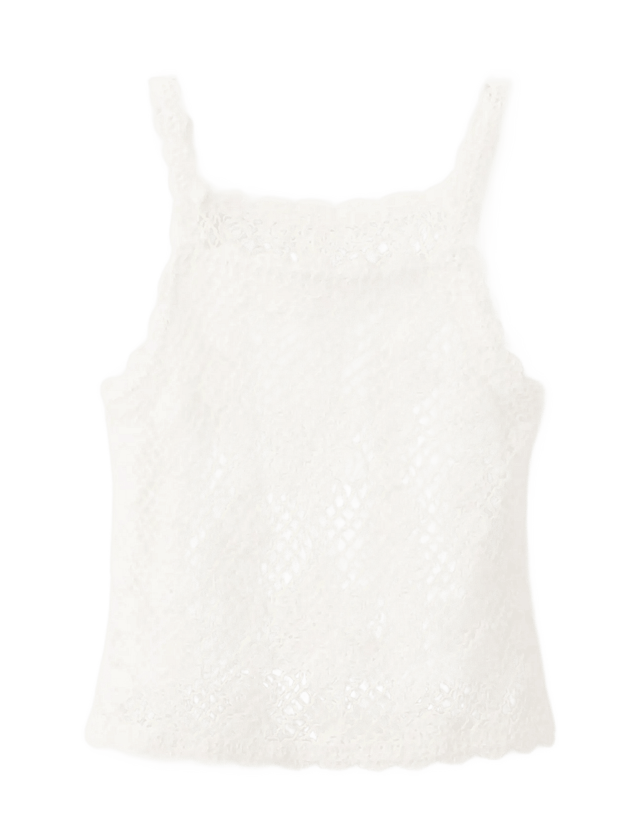 Mango - Crochet top - liivit - light beige - 1