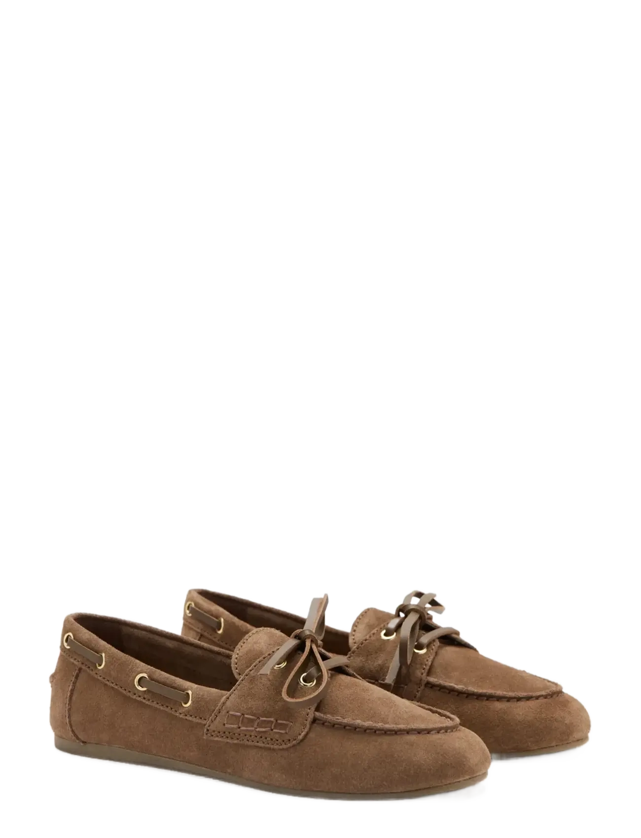 Mango - Suede deck shoe - seglarskor - brown - 1