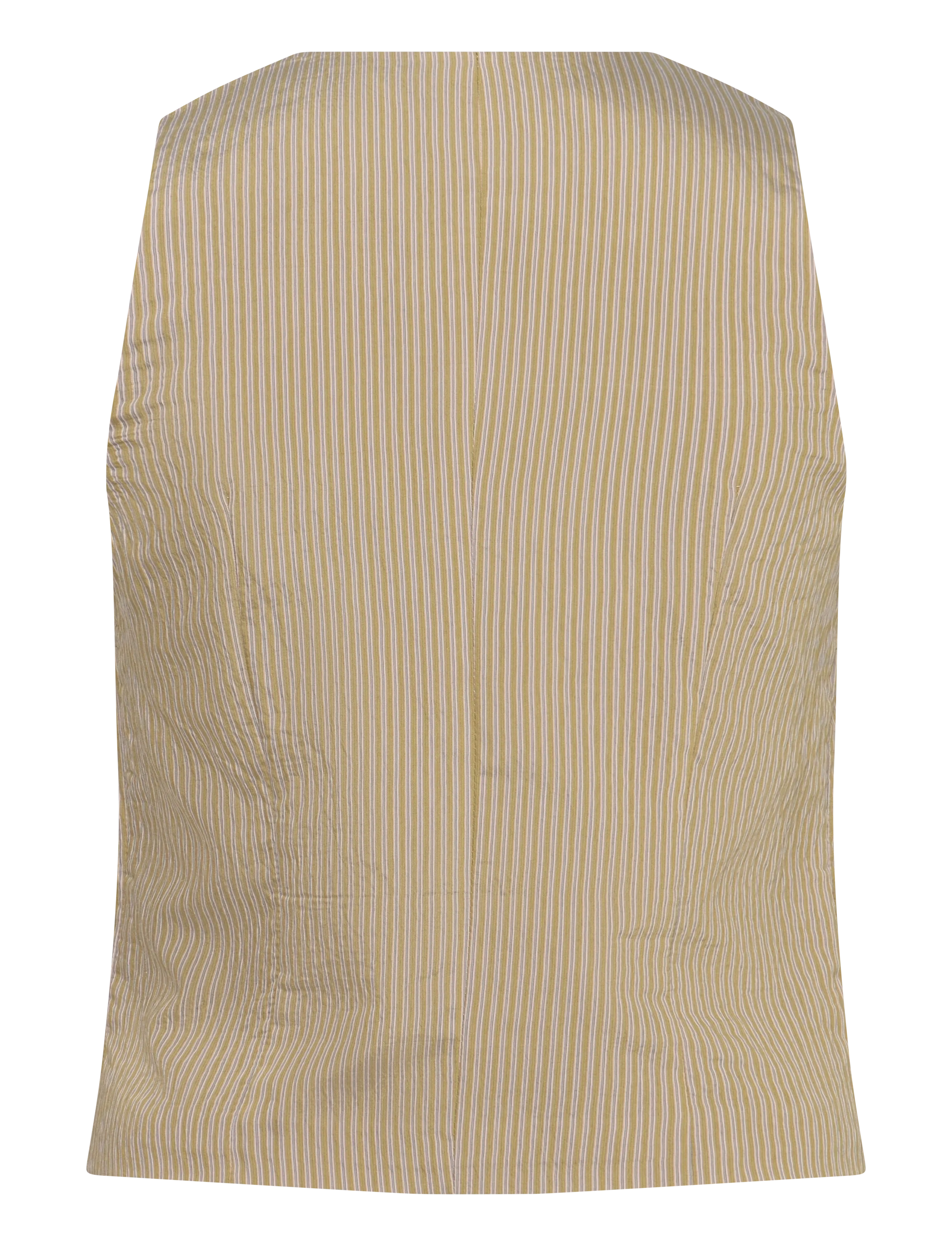 Mango - Alamar striped gilet - vårjackor - green - 2