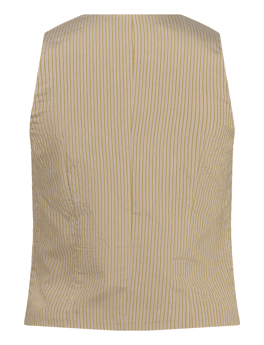 Mango - Alamar striped gilet - frühlingsjacken - green - 2