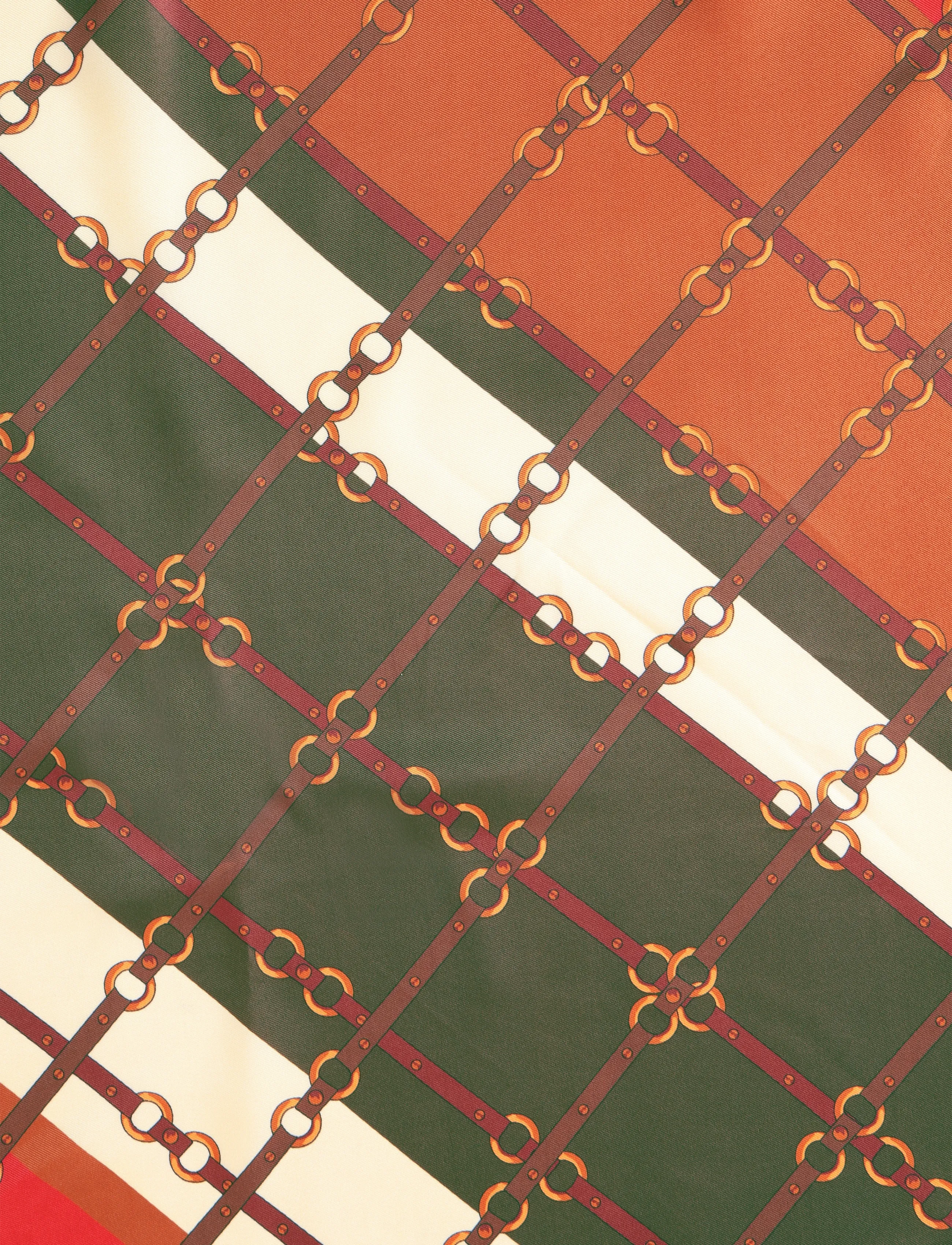 Mango - Geometric printed foulard - tynde tørklæder - orange - 2