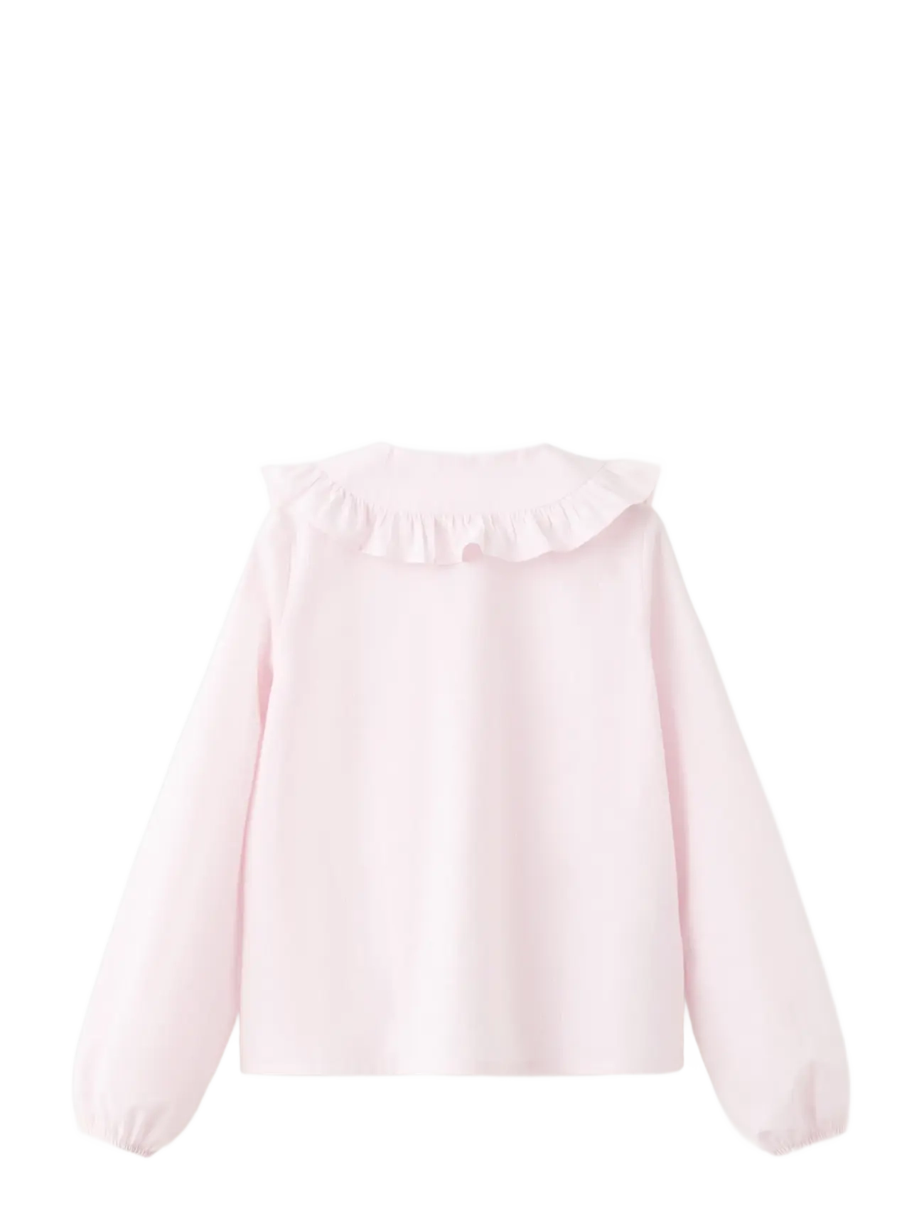 Mango - Double baby-collar shirt - långärmade skjortor - pink - 1