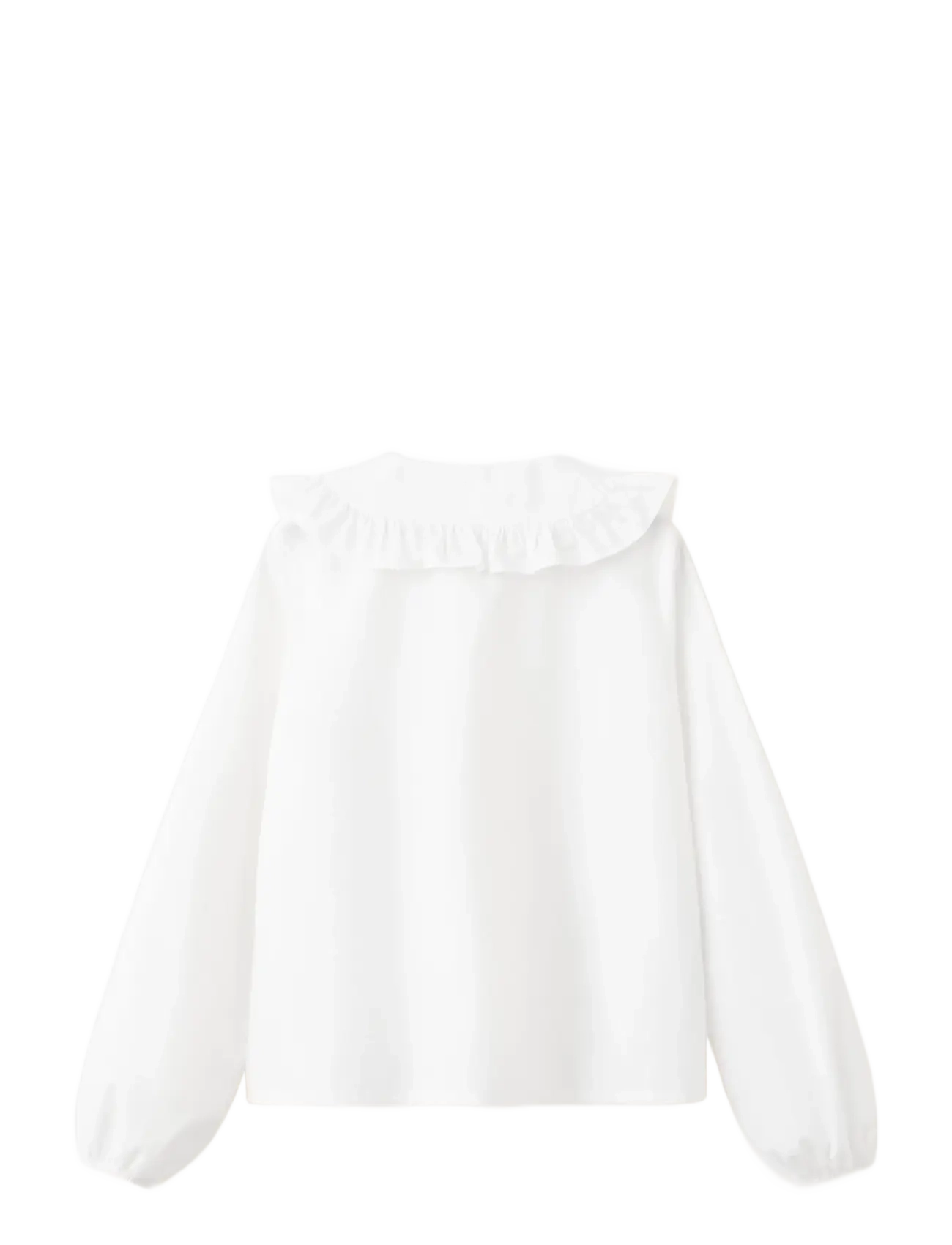 Mango - Double baby-collar shirt - white - 1