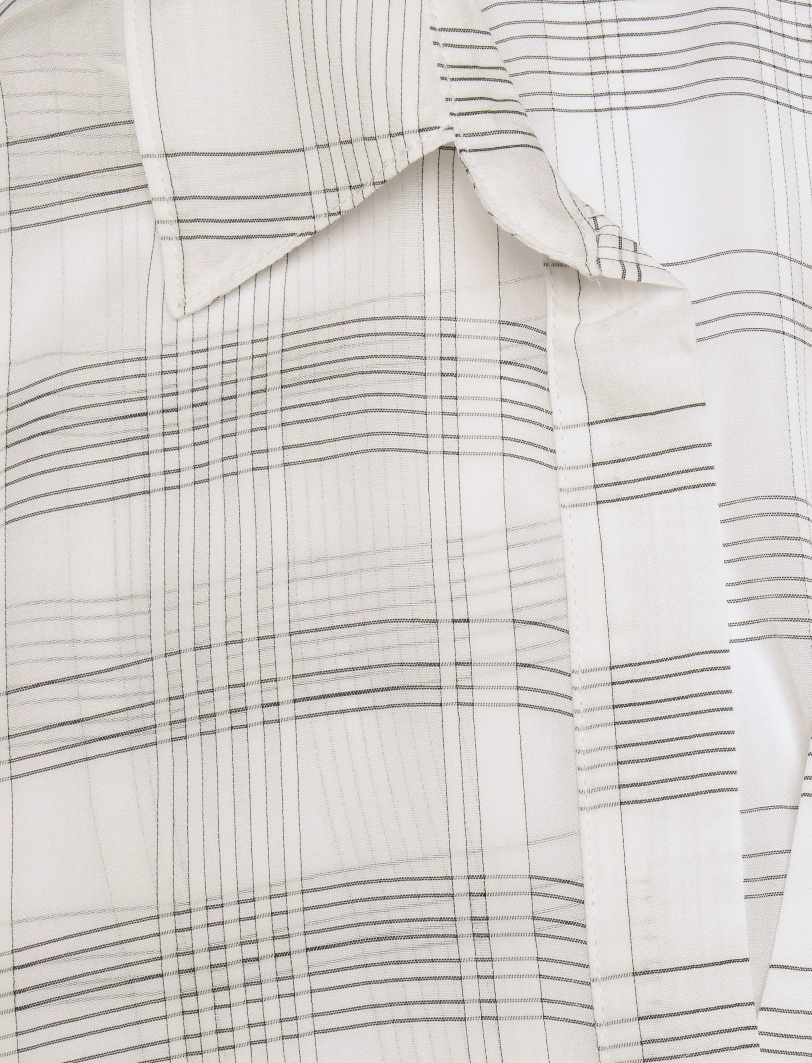 Mango - Bow check shirt - langærmede skjorter - light beige - 3