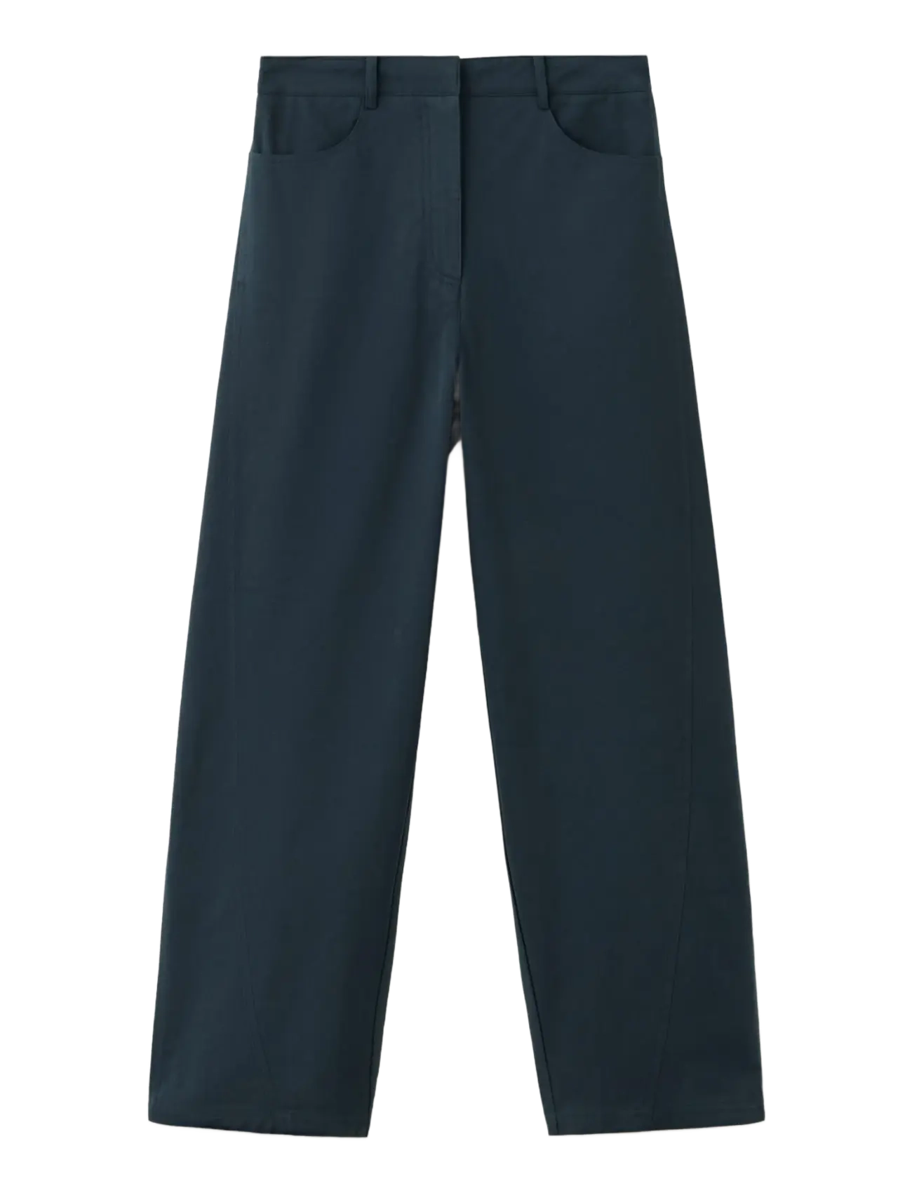 Mango - High-waisted balloon trousers - barrelbyxor - navy - 1