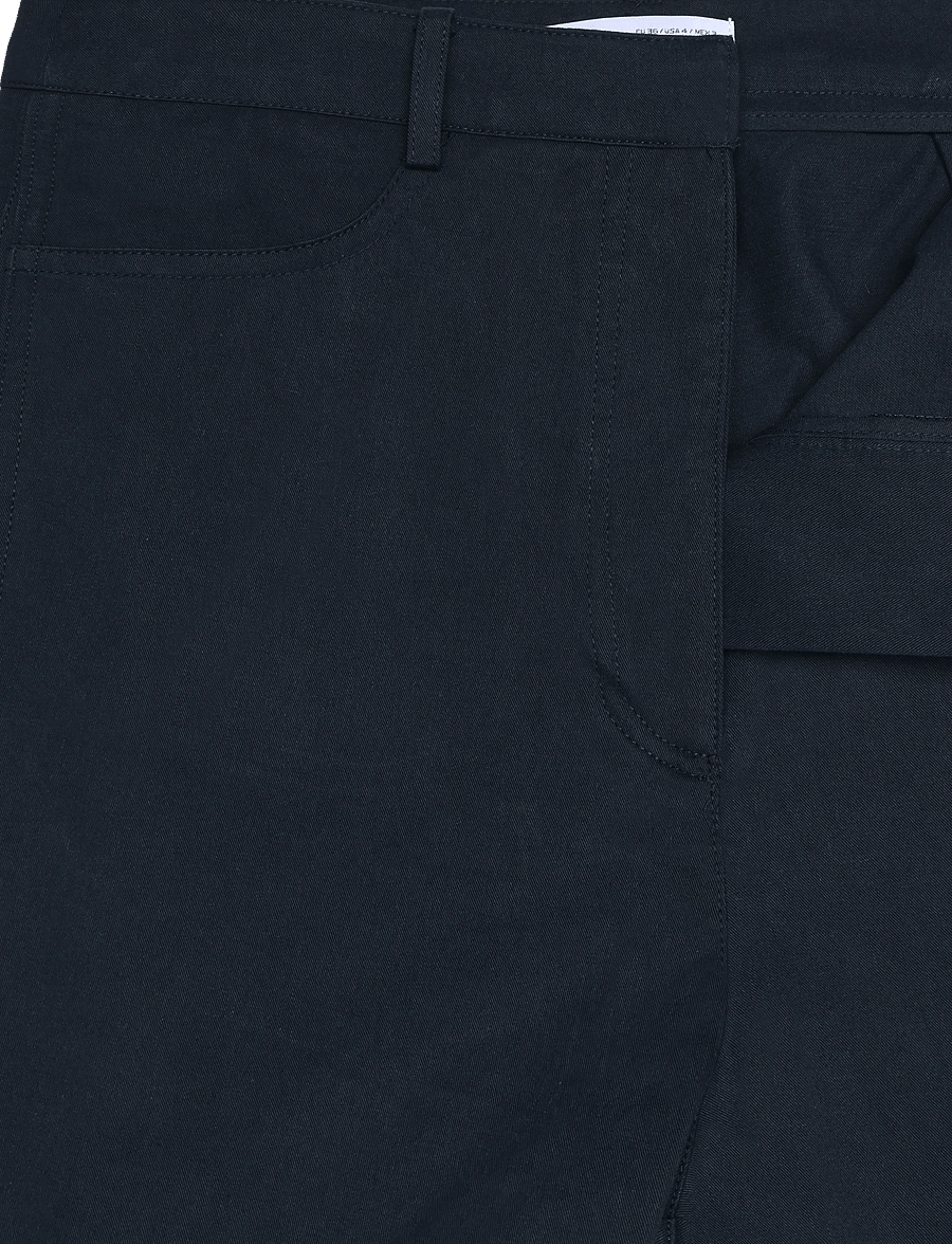 Mango - High-waisted balloon trousers - barrel-bukser - navy - 4