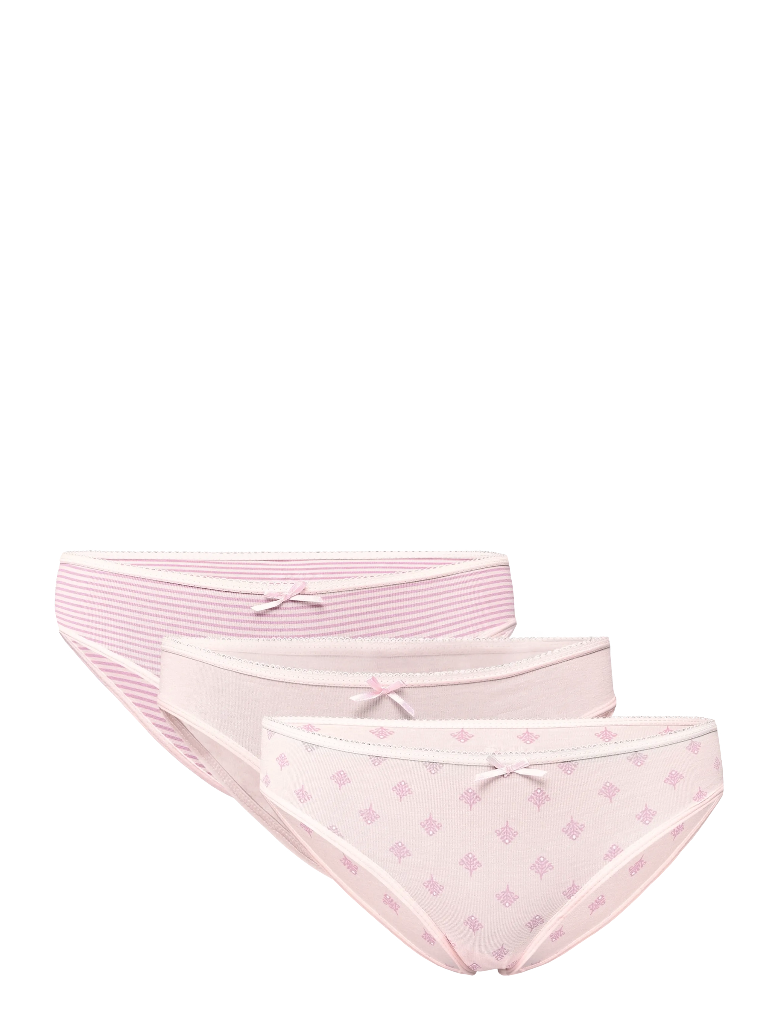 Mango Pack Of 3 Assorted Cotton Knickers, Børn, Assorterede 3 Pak Trusser, Pink, Str: 9-10