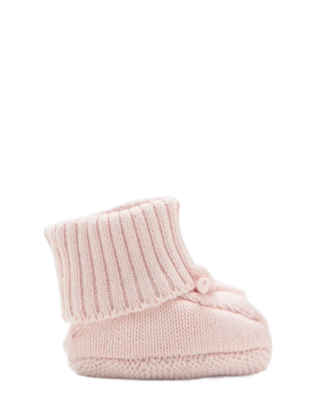 Mango Knitted Booties With Bow, One Size, Socken & Strumpfhosen, Rosa - Baby Socks, Kinder