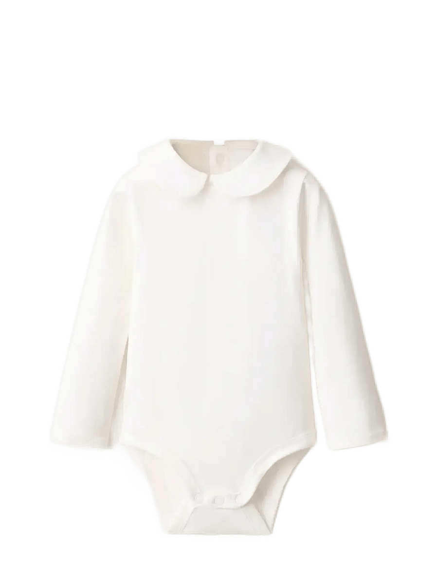 Mango - Cotton body - långärmade bodies - natural white - 0
