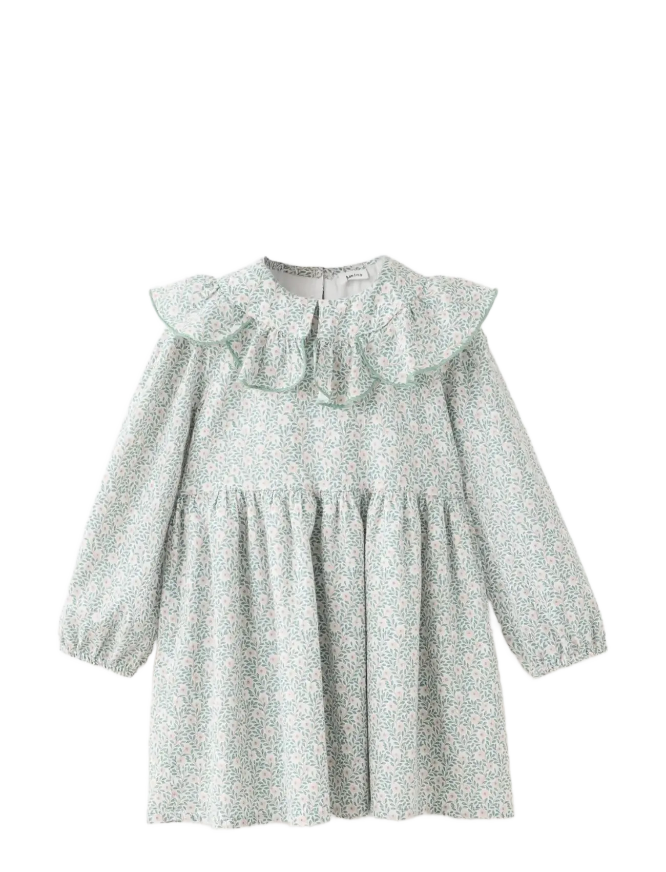 Mango Printed dress with babydoll collar - Mango - NATURAL WHITE / cream