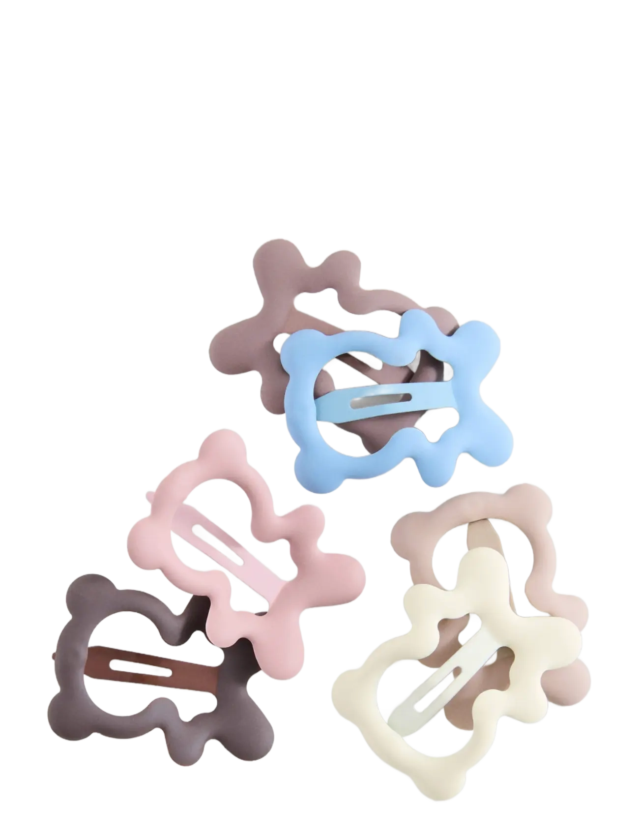 Mango - Pack of 6 hair clips - light beige - 1