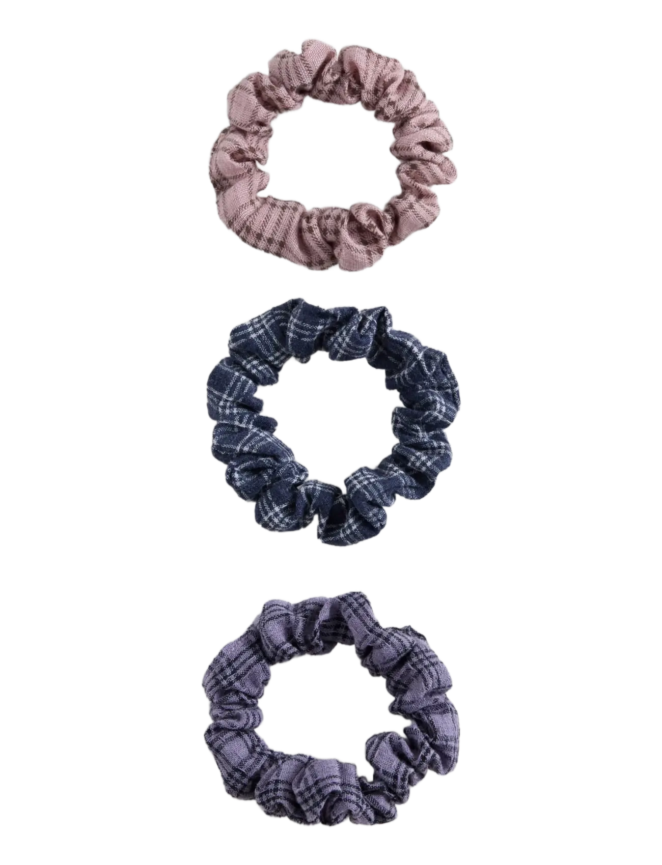 Mango Pack of 3 checked scrunchies - Accessoarer - LT-PASTEL PINK / pink/rose
