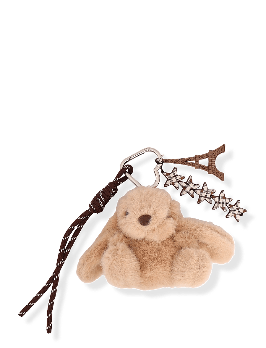 Mango - Bunny charm keychain - nyckelringar - lt pastel brown - 0