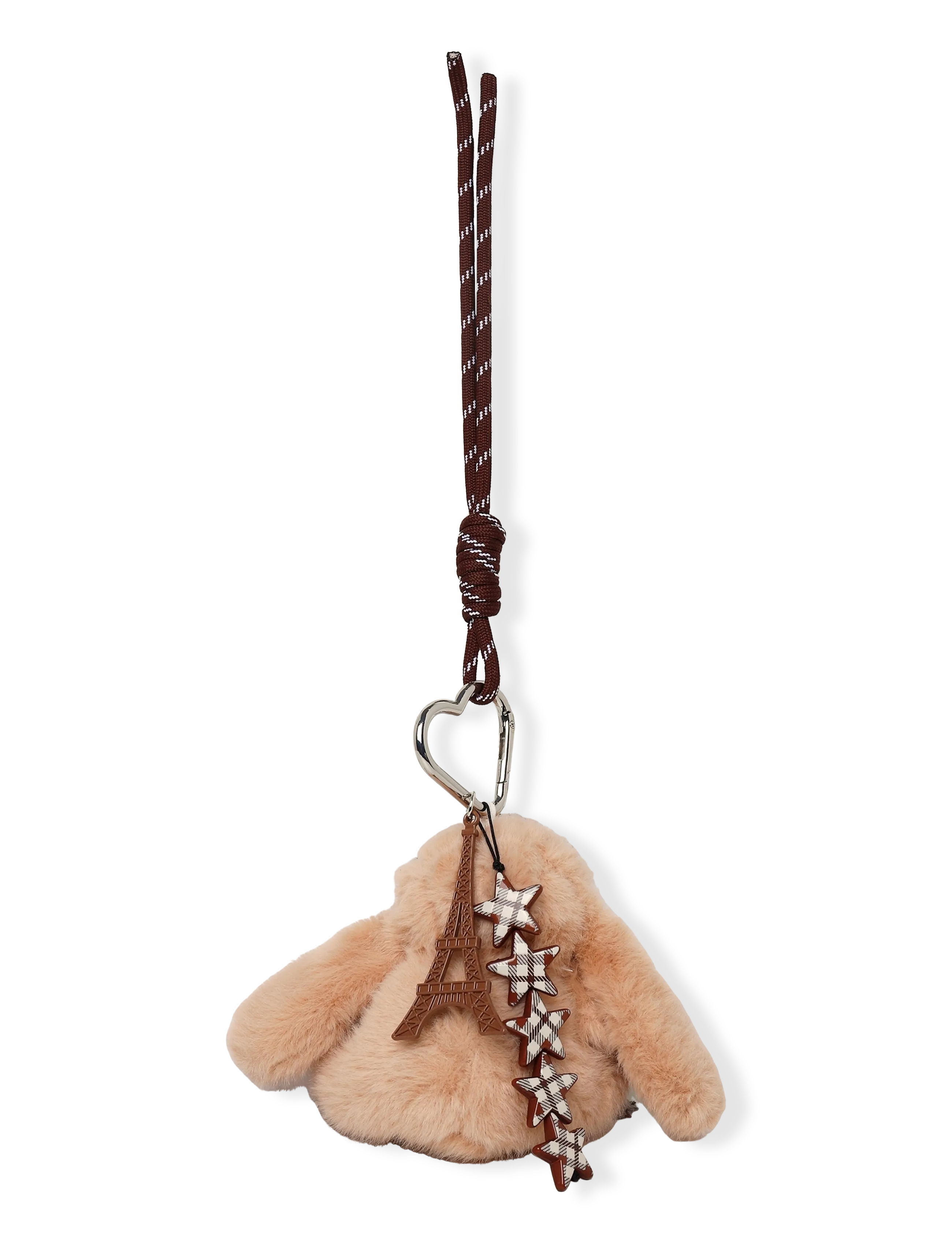 Mango - Bunny charm keychain - nyckelringar - lt pastel brown - 1