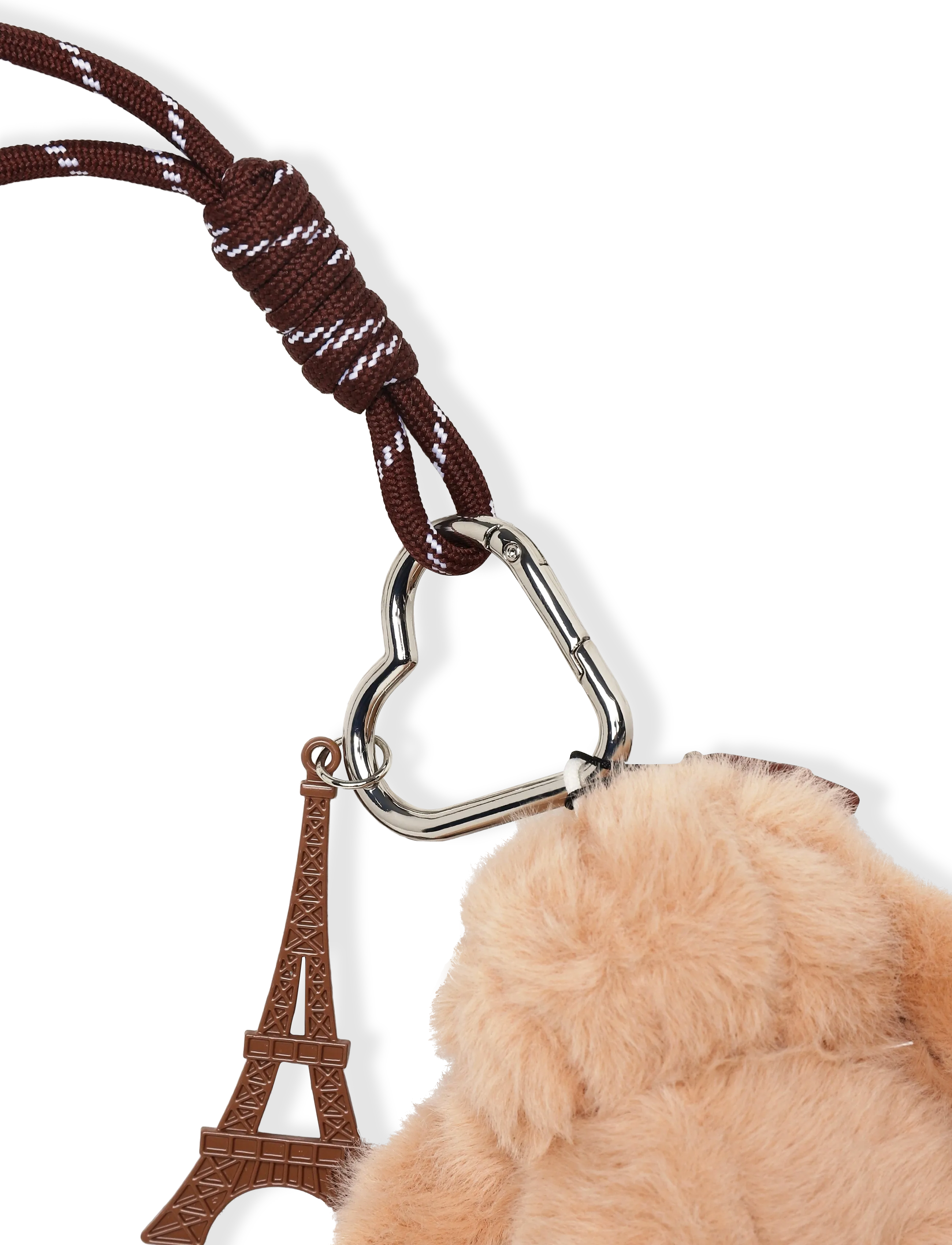 Mango - Bunny charm keychain - nyckelringar - lt pastel brown - 2