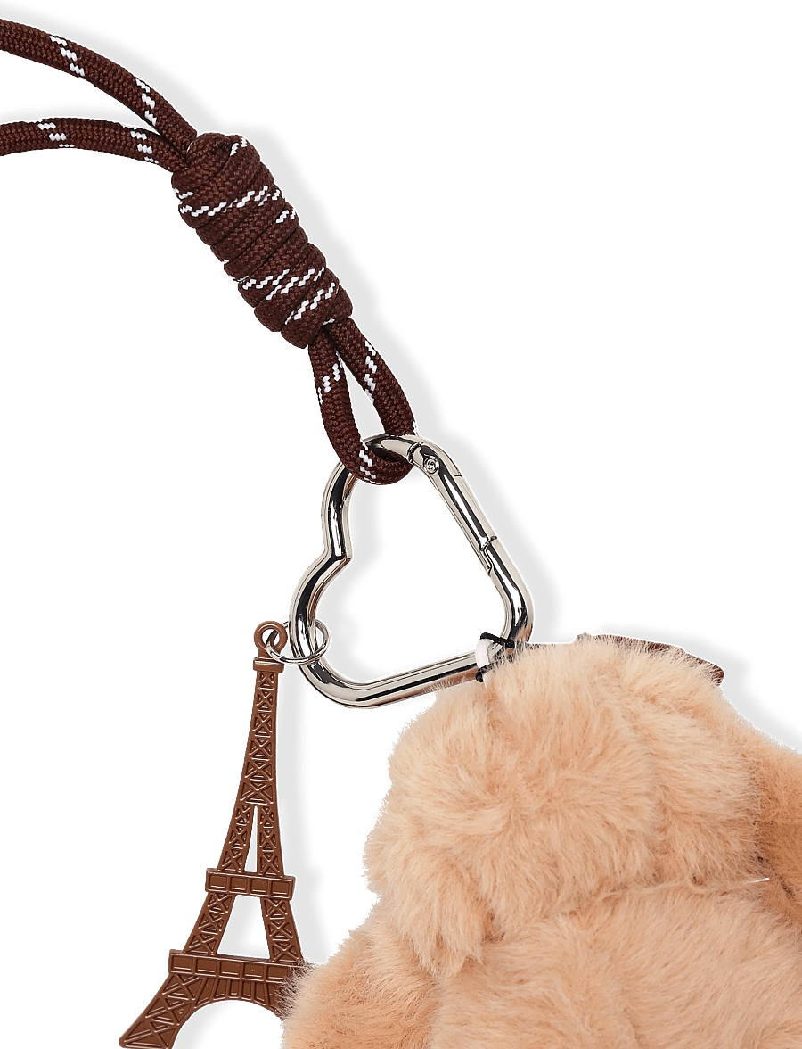 Mango - Bunny charm keychain - nyckelringar - lt pastel brown - 2