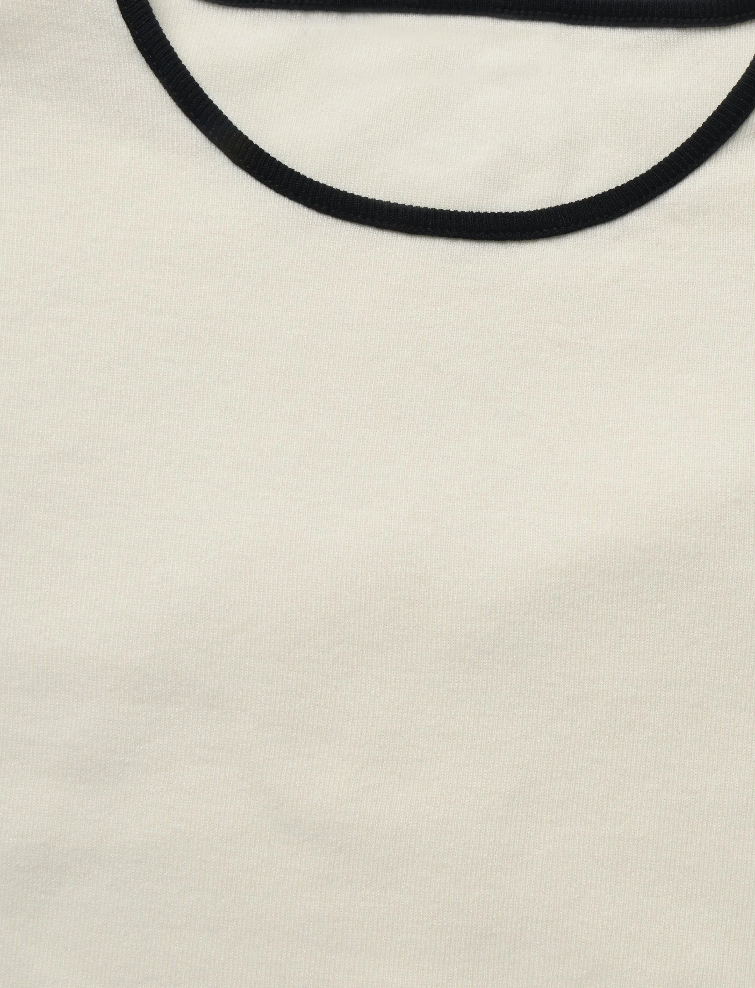 Mango - Cotton t-shirt with contrasting trim - t-shirts - light beige - 3