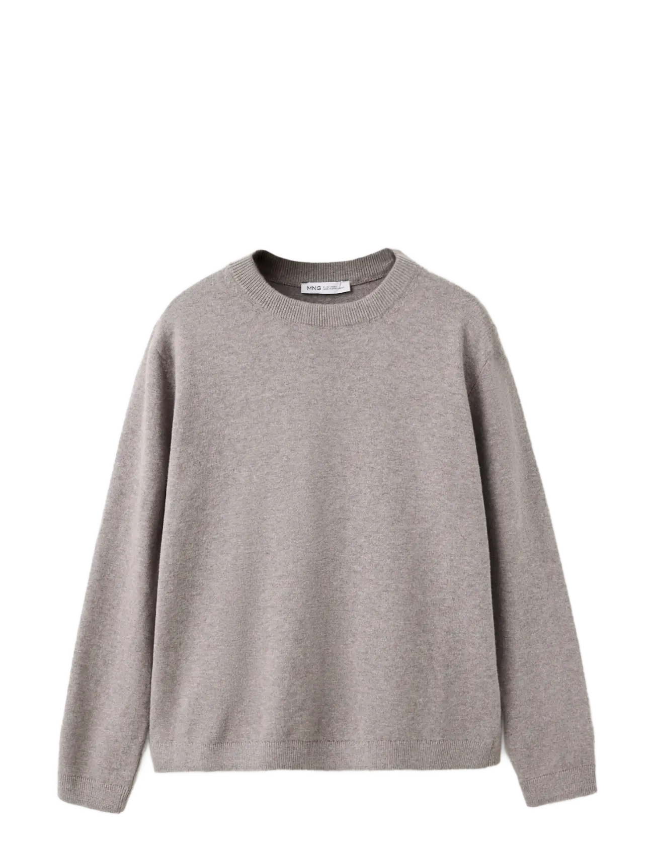 Mango 100% cotton fine-knit sweater - Stickade tröjor - MEDIUM BROWN / brown