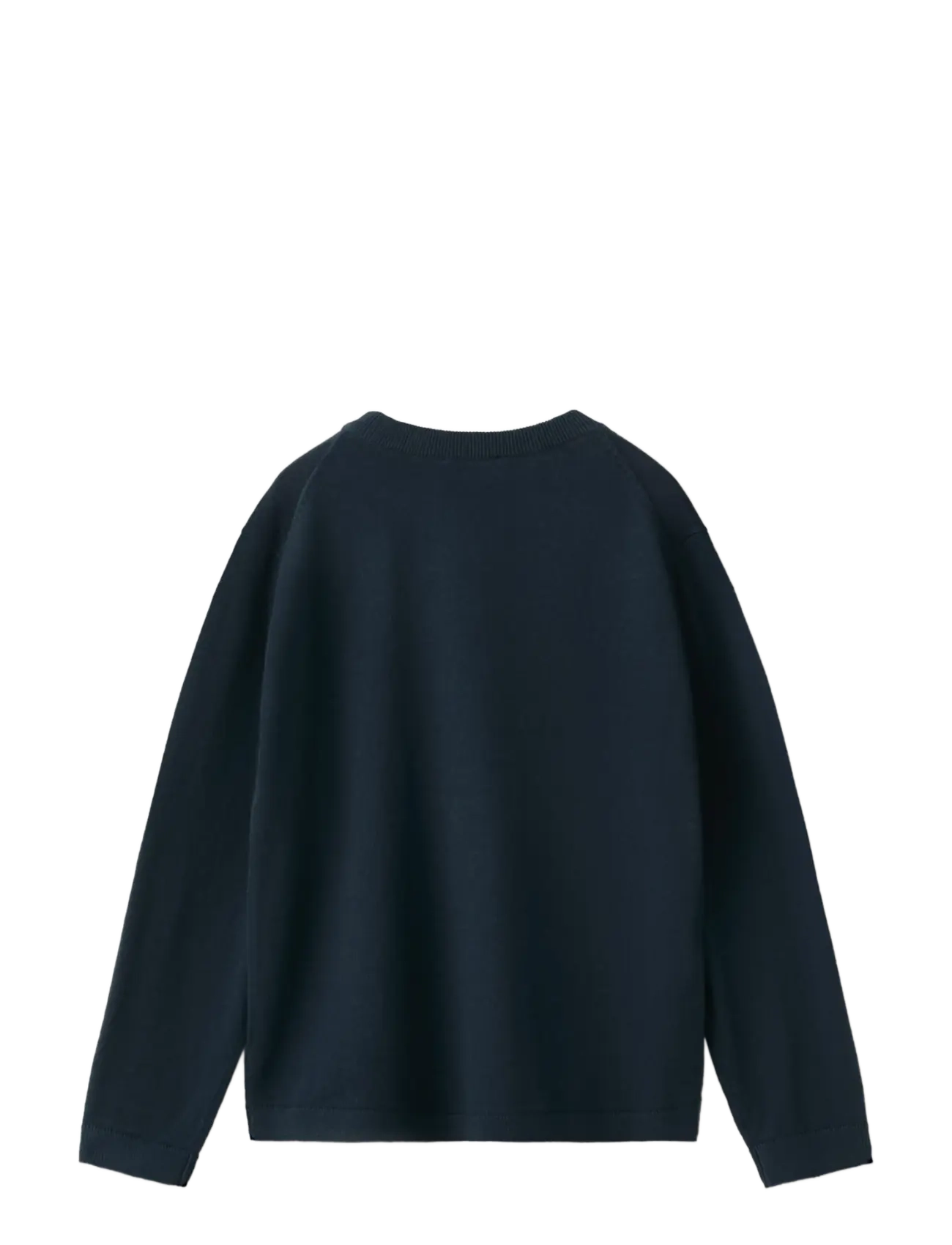 Mango - 100% cotton fine-knit sweater - stickade tröjor - navy - 1