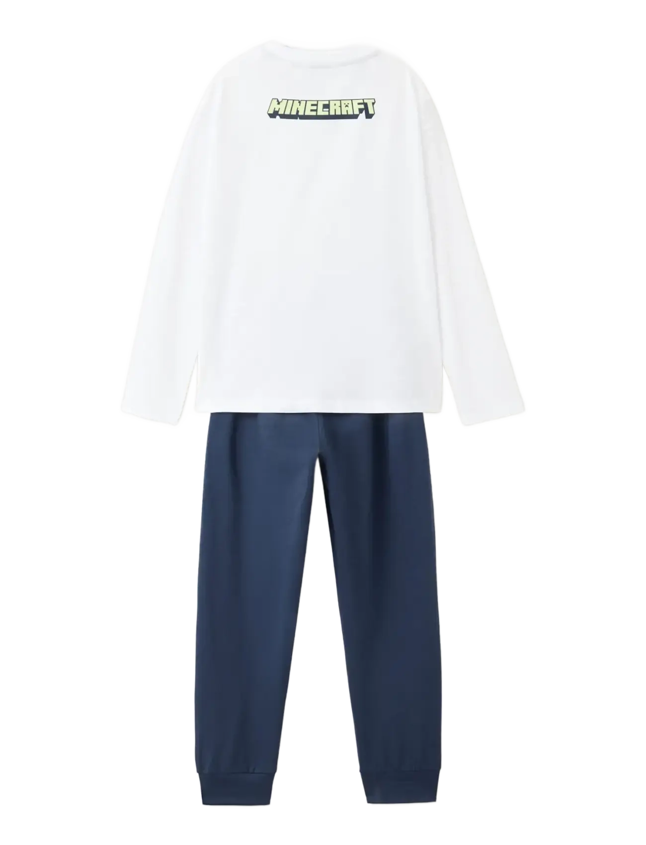 Mango - Full printed cotton pyjamas set - pyjamasset - navy - 1